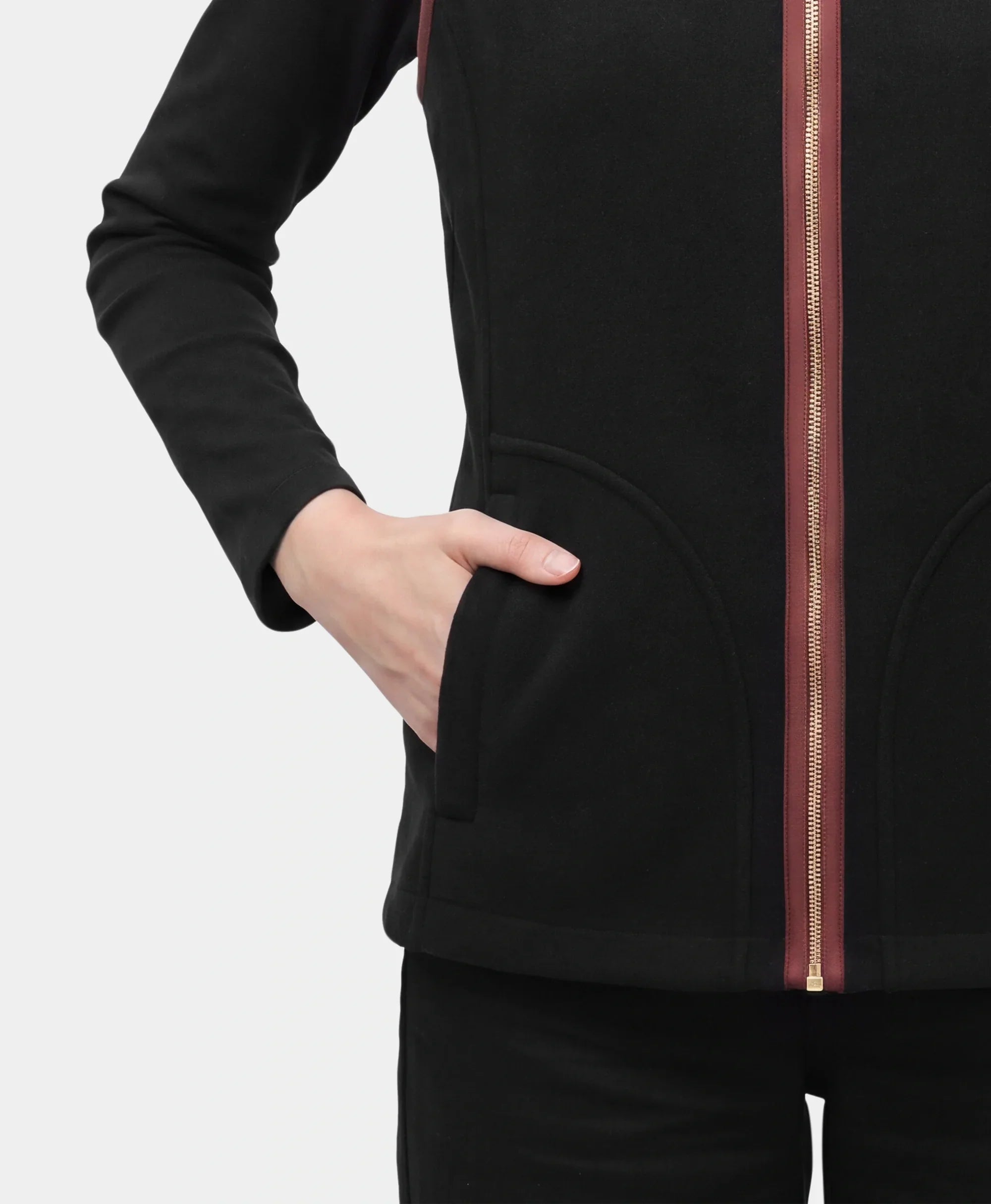 ORORO Heated Ascot Women's 4-Zone Heated Wool Vest - Image 10
