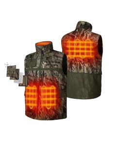 ORORO Heated (Open-box) Men's Heated Hunting Vest - Camouflage, Mossy Oak® Country DNA Pattern (Battery Set Not Included)