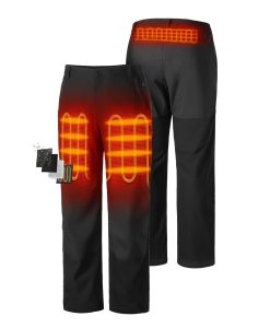 ORORO Heated (Open-box) Bristol Men's Heated Utility Fleece Lined Pants (Battery Set Not Included)