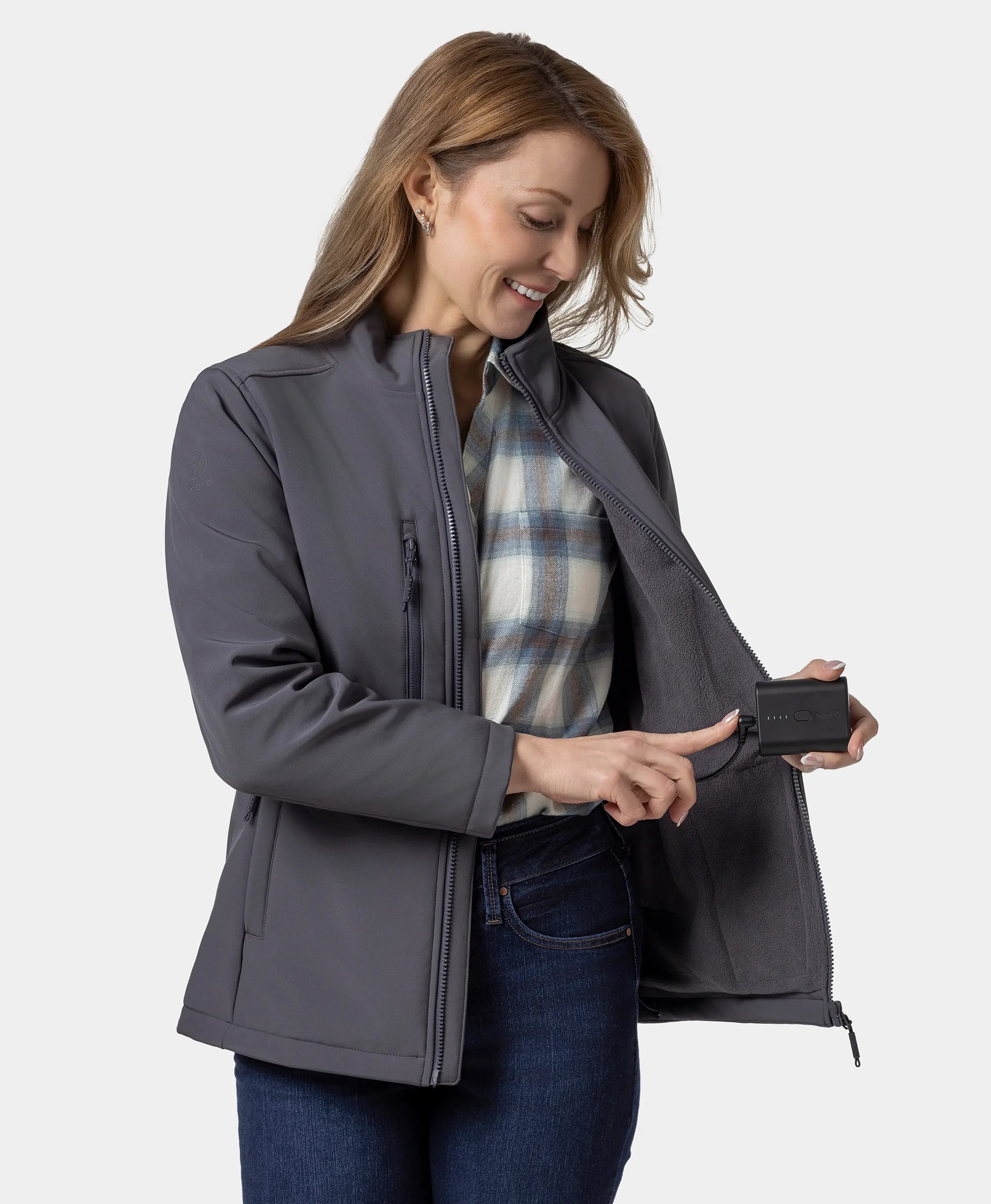 ORORO Heated Maverick ORORO Heated SureWarm® Women's 6-Zone Dual-Control Heated Softshell Jacket (Apparel Only) - Image 12