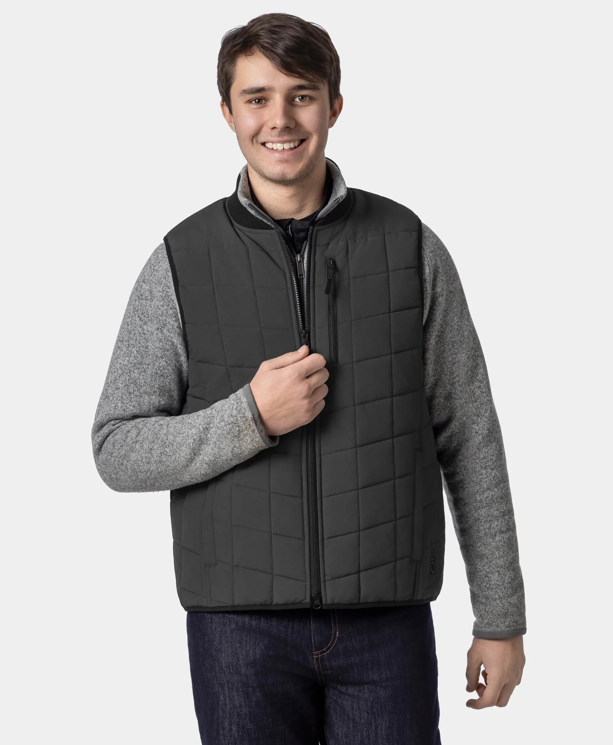 ORORO Heated Scranton Men's 5-Zone Insulated Heated Bomber Vest (Apparel Only) - Image 19