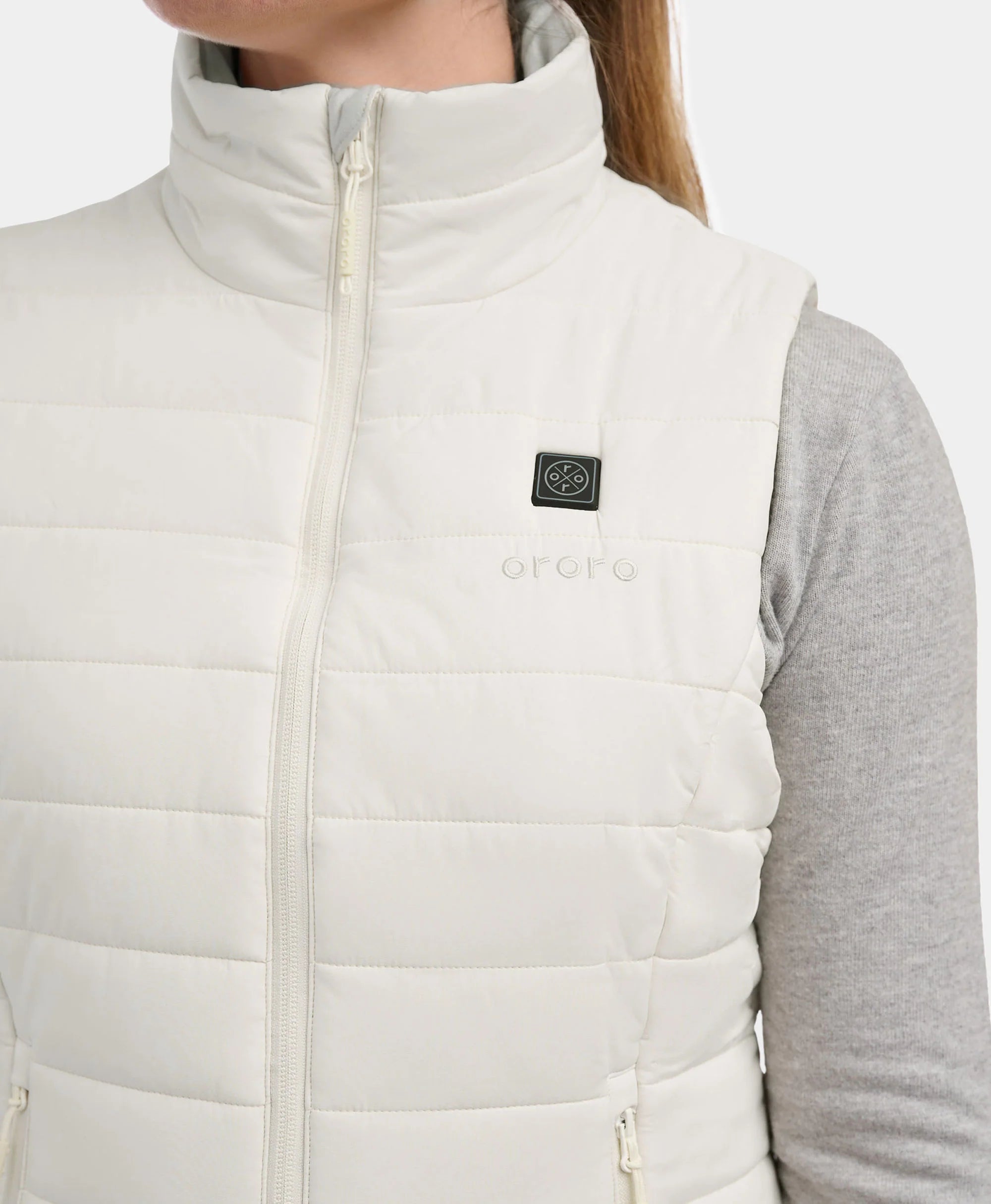 ORORO Heated Tribeca Women's Heated Long Puffer Vest - Image 28