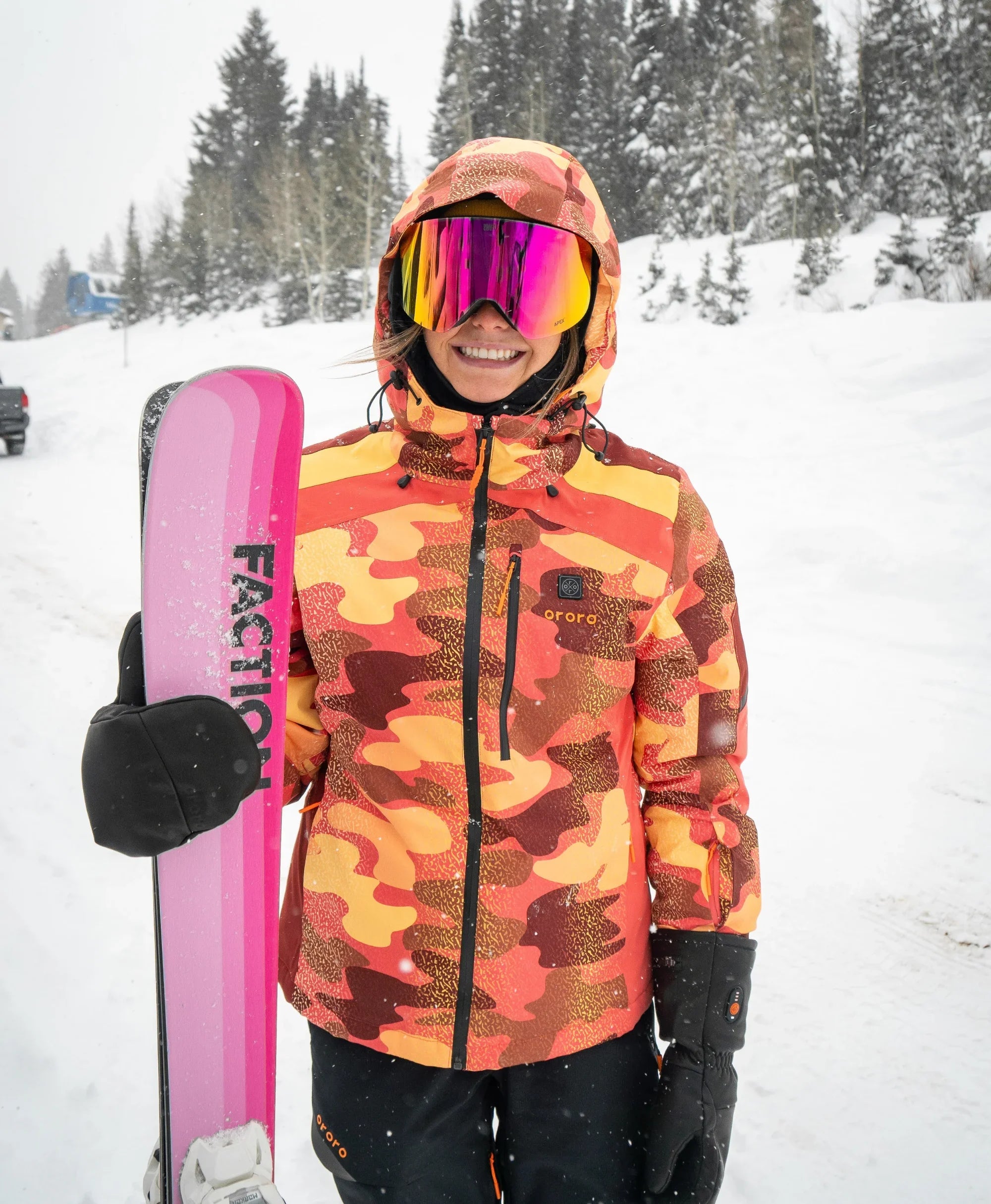 ORORO Heated St. Moritz Women's Heated Snow Jacket (ORORO Heated Final Sale)