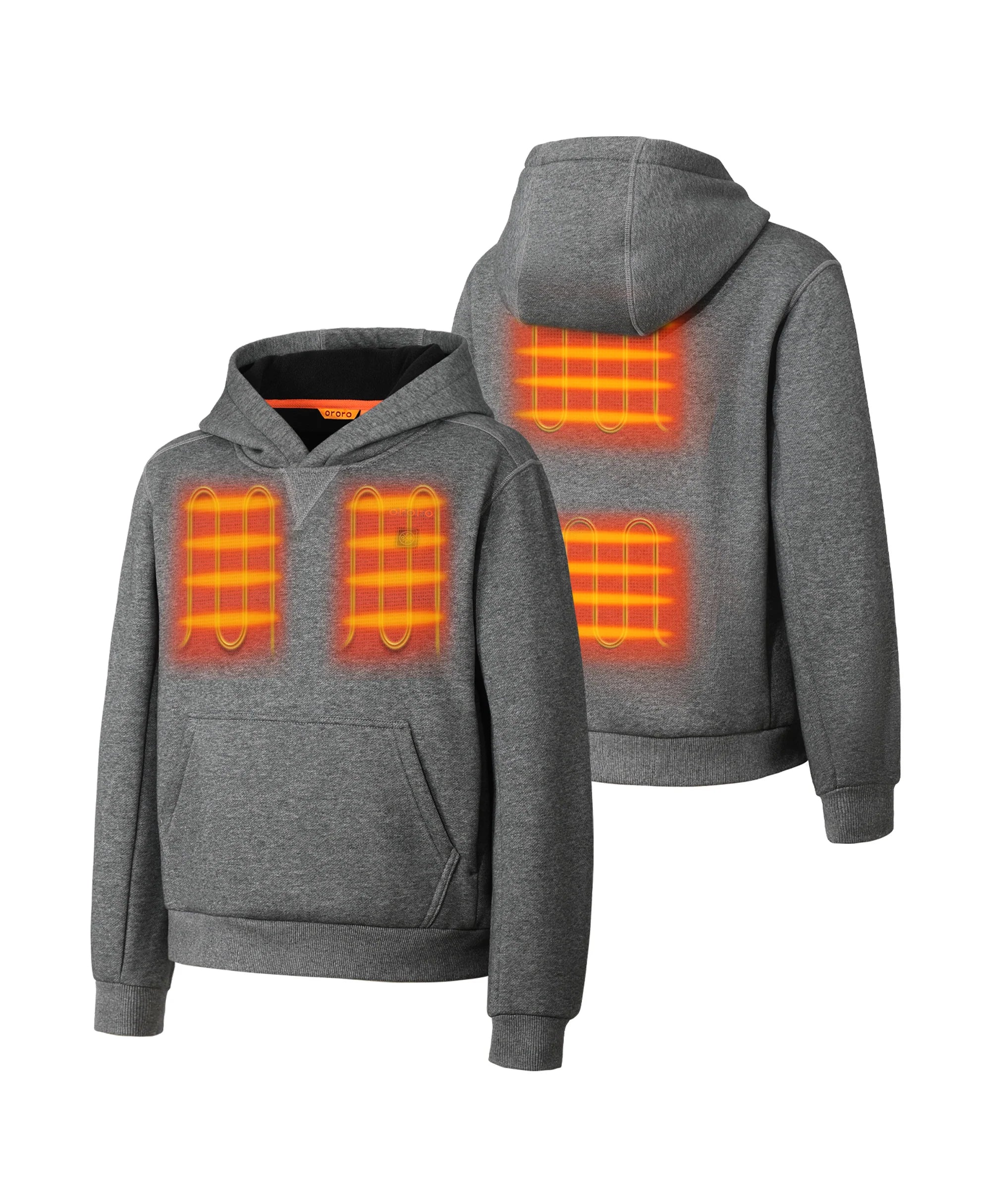 ORORO Heated Kids' 4-Zone Heated Pullover Hoodie - Image 17