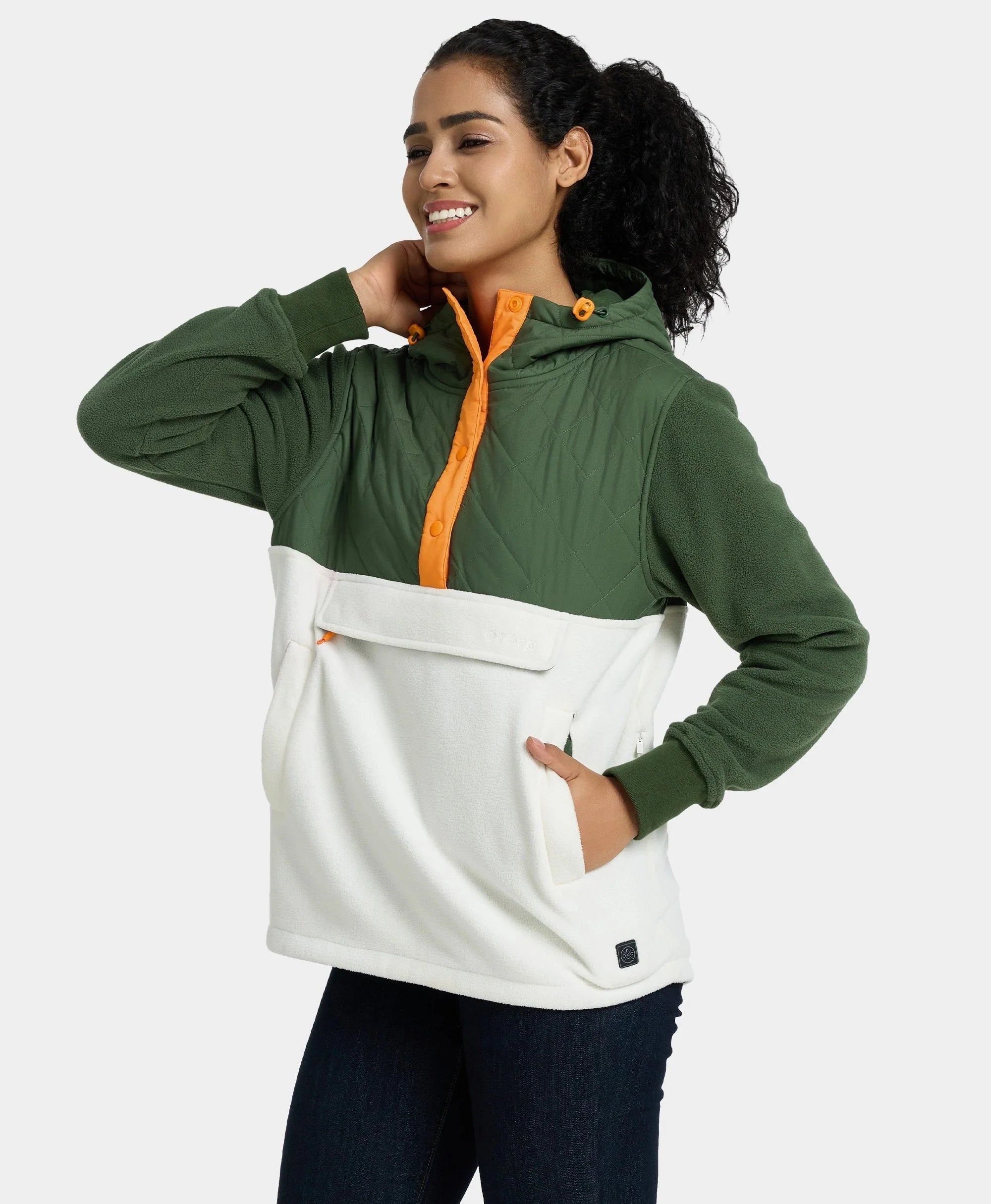 ORORO Heated Daybreak Women's Colorblock Heated Anorak (Apparel Only) - Image 3