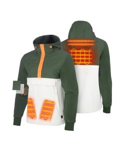 Alternative view of ORORO Heated Daybreak Women's Colorblock Heated Anorak (Apparel Only)