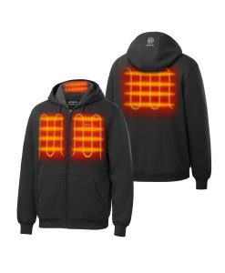 ORORO Heated (Open-box) Element Unisex 4-Zone Fleece Heated Hoodie (Battery Set Not Included)