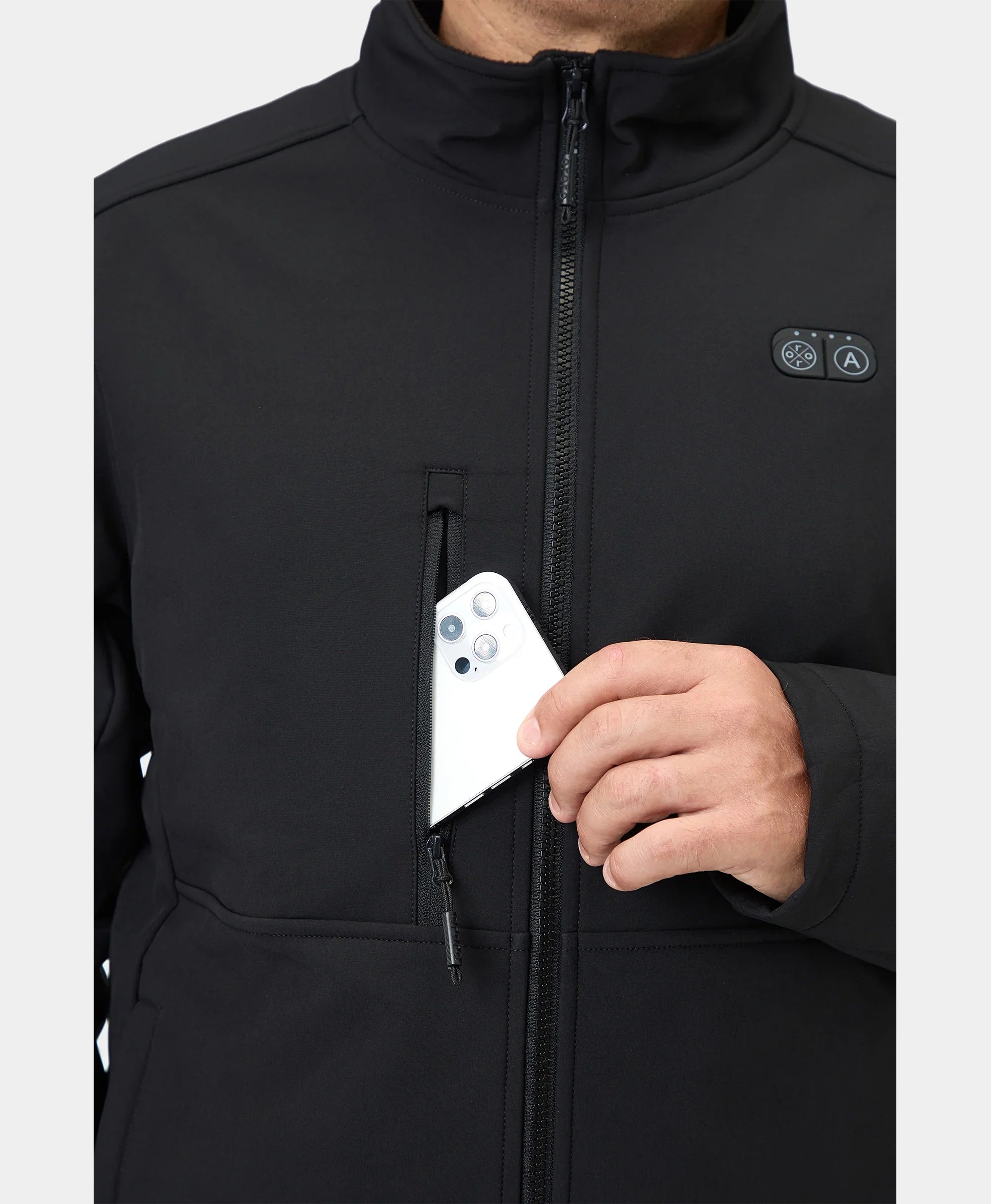 ORORO Heated Maverick ORORO Heated SureWarm® Men's 6-Zone Dual-Control Heated Softshell Jacket - Image 14