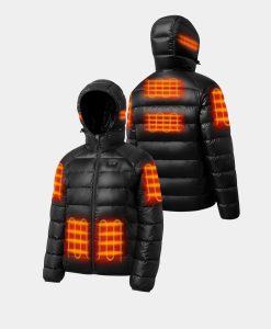 ORORO Heated (Open-box) AeroPro Men's 8-Zone Packable Heated Down Jacket (Battery Set Not Included)