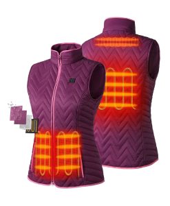 Alternative view of ORORO Heated Women's Heated Chevron Quilted Vest (Apparel Only)