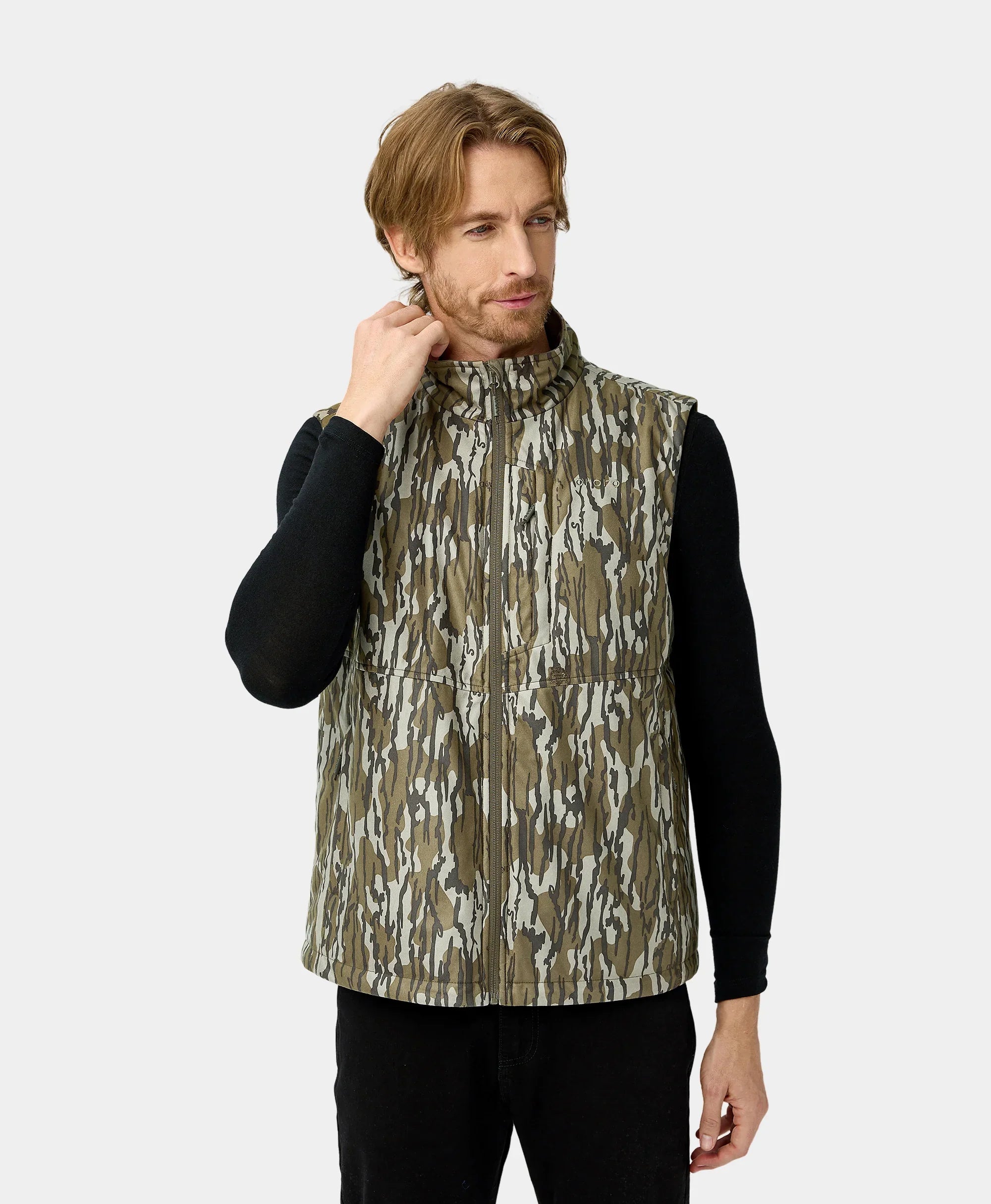 ORORO Heated Men's Heated Hunting Vest - Mossy Oak® Bottomland Pattern - Image 3