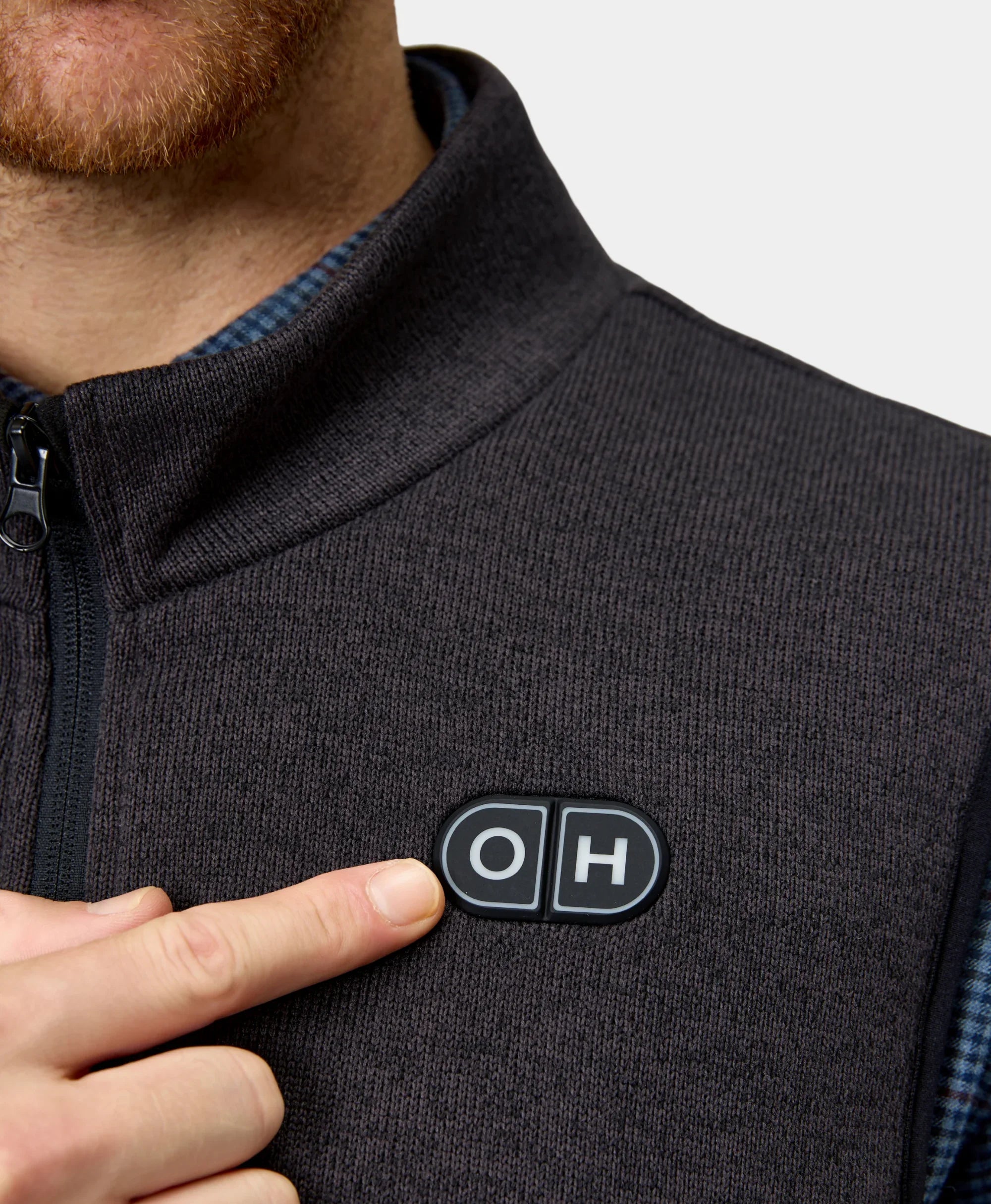 ORORO Heated ORORO Heated x OpenHeat OH-1 Men’s Heated Recycled Fleece Vest (w/ Type-C Power Port) - Image 6