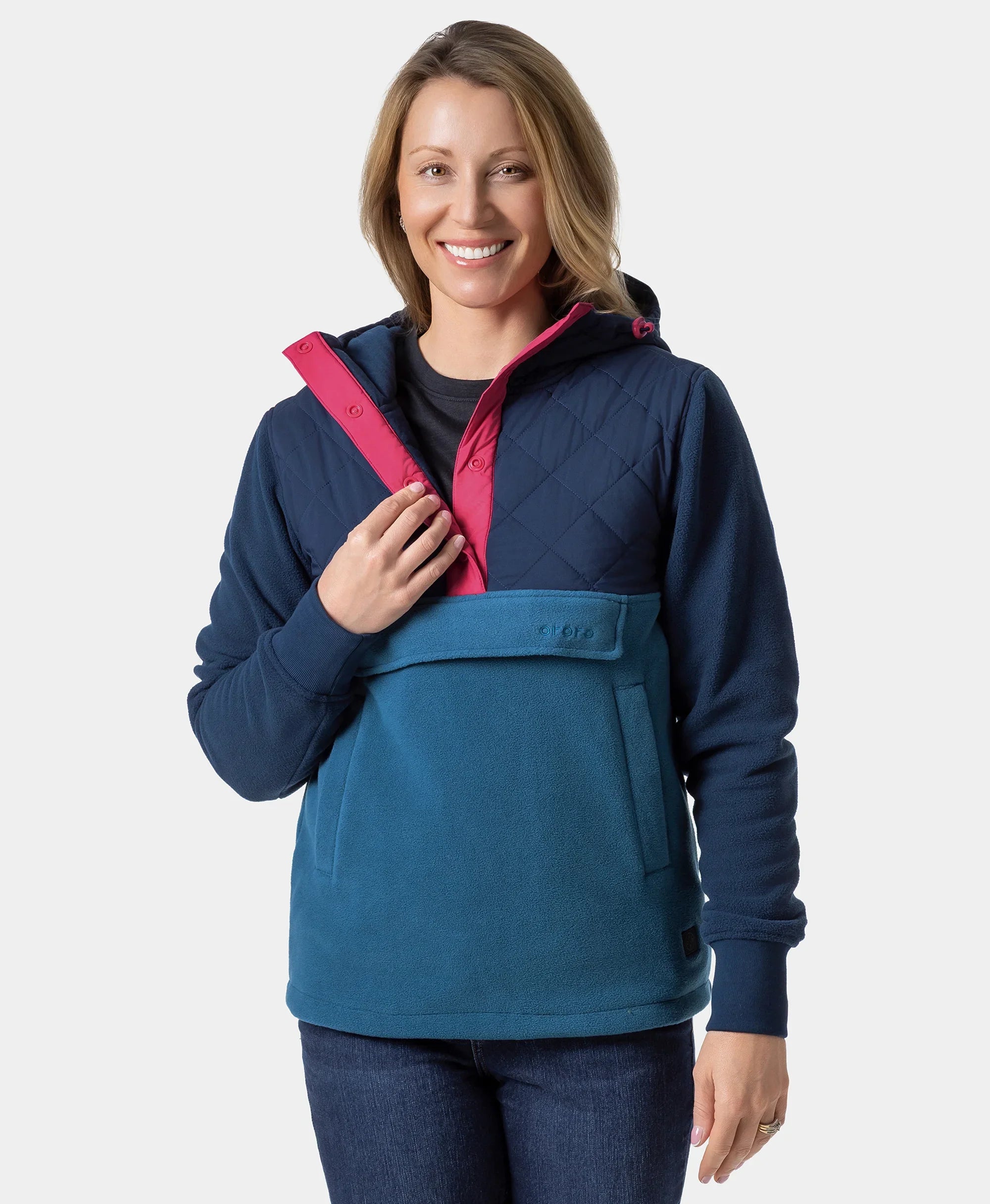 ORORO Heated (Open-box) Daybreak Women's Colorblock Heated Anorak (Battery Set Not Included) - Image 11