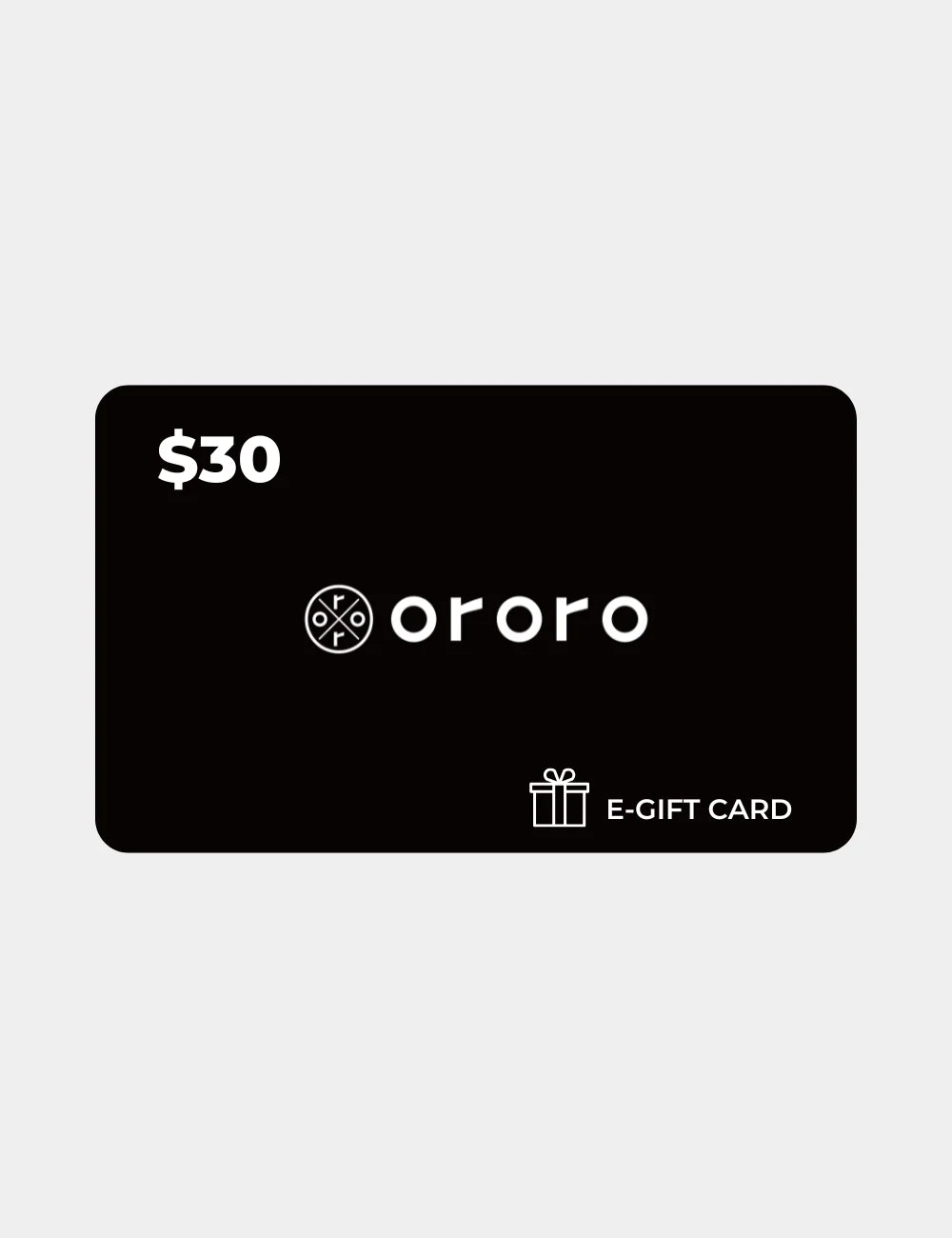 ORORO Heated $30 ORORO Heated E-Gift Card (will be sent within one week)