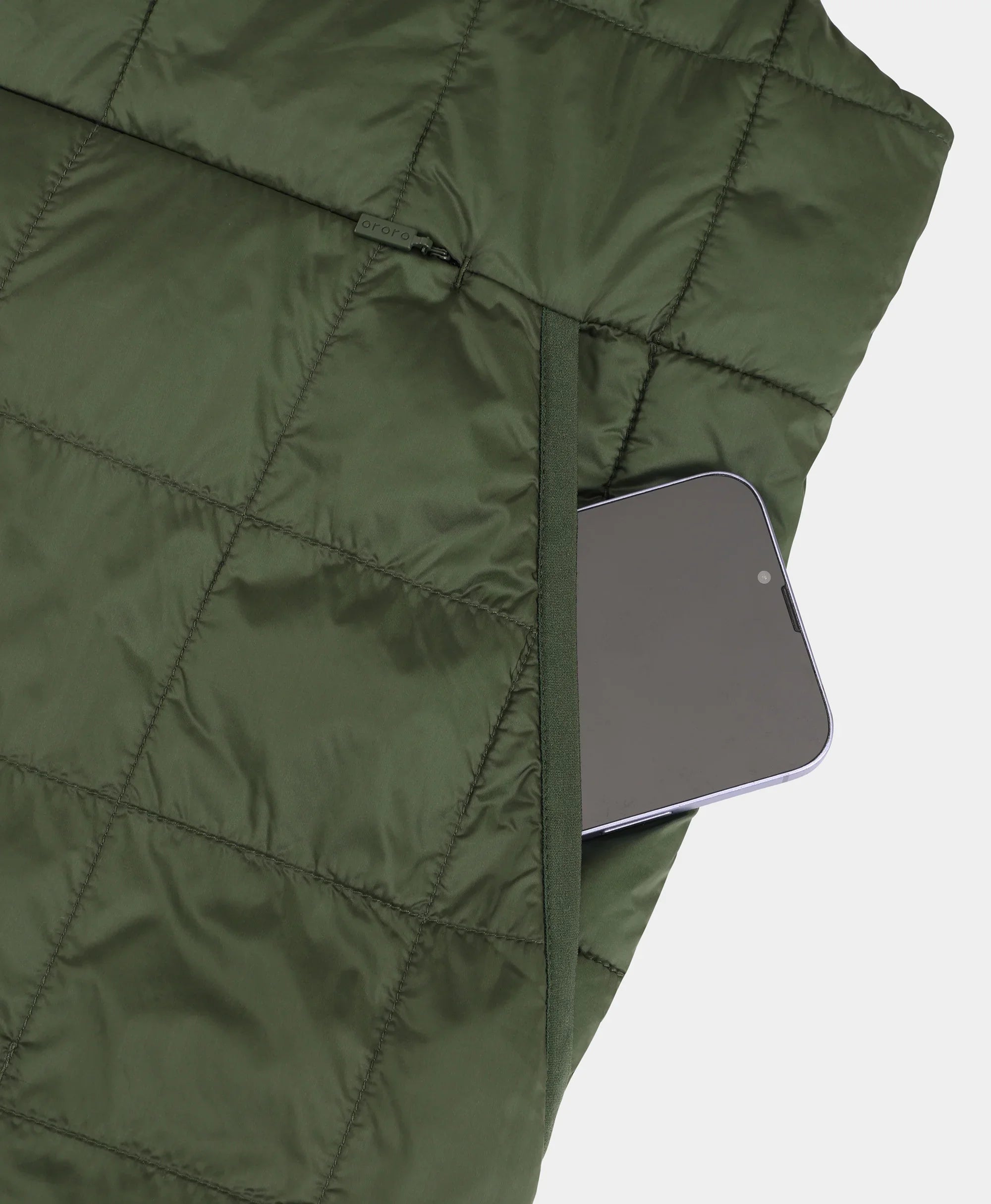 ORORO Heated (Open-box) PuffLyte™ Men's 5-Zone Hooded Heated Vest (Battery Set Not Included) - Image 32