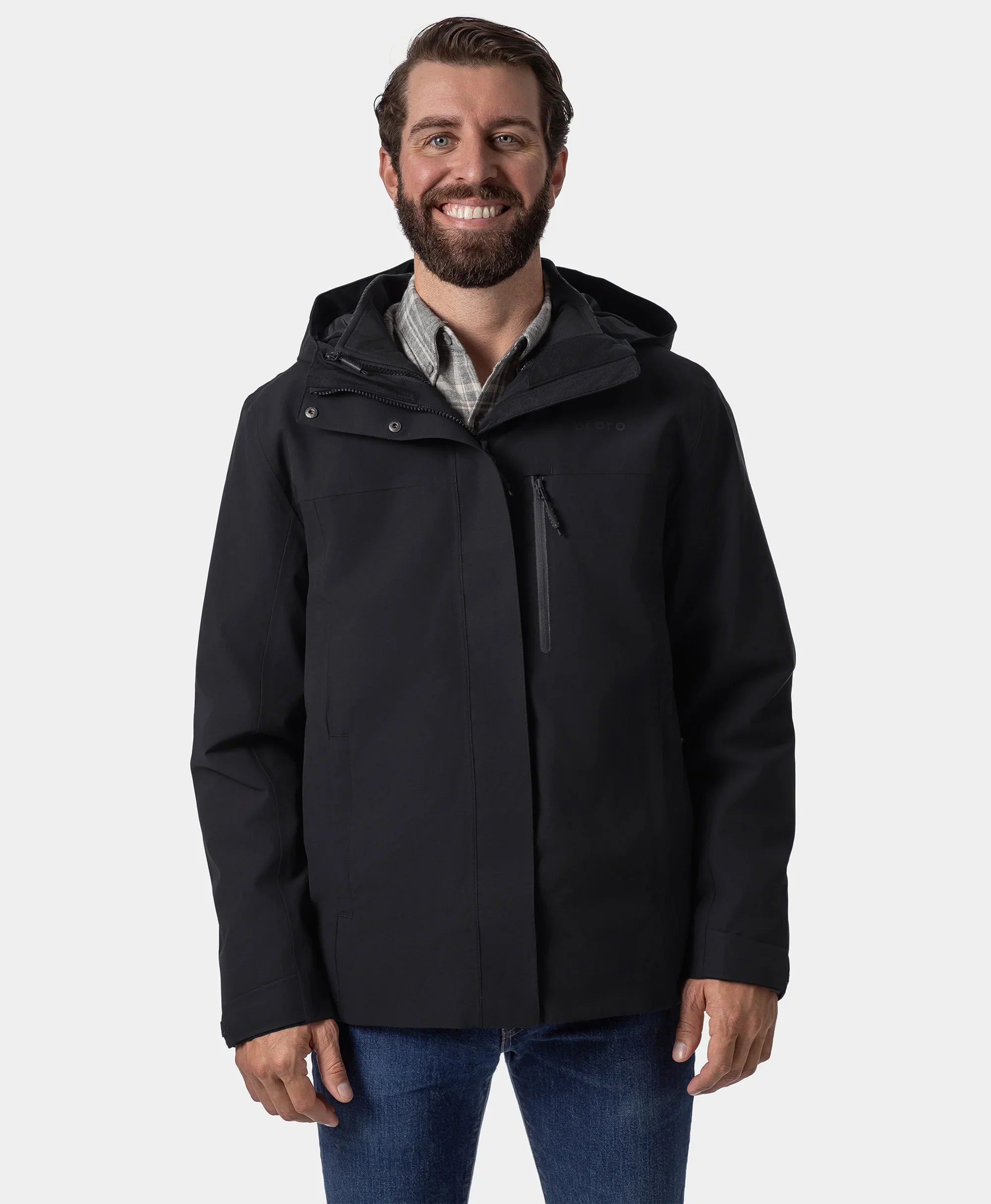 ORORO Heated River Ridge Men’s 3-in-1 Heated Jacket with Fleece Liner - Image 20