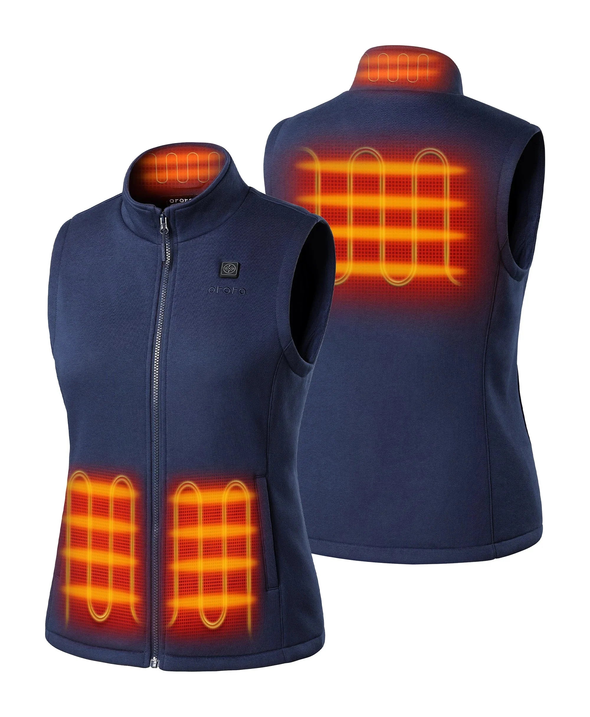 ORORO Heated Women's Heated Fleece Vest - Image 24