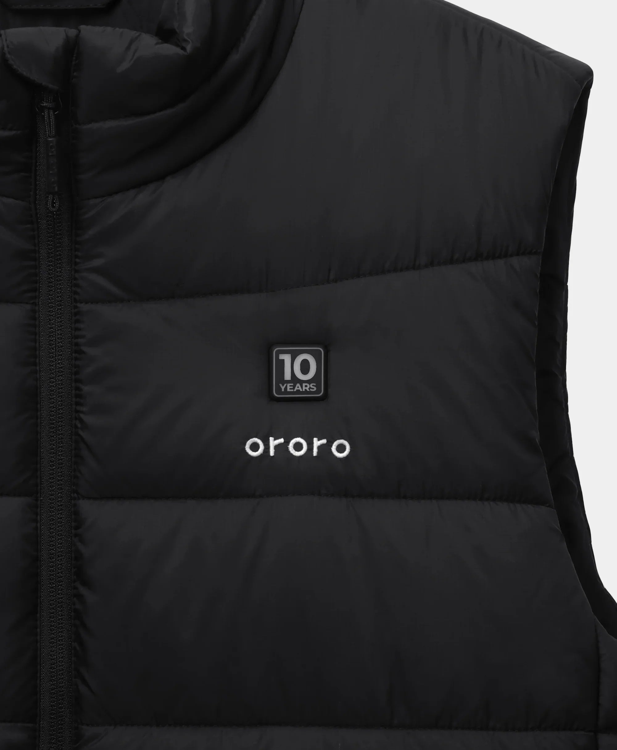 ORORO Heated Men's 4-Zone Classic Heated Vest (10-Year Anniversary Limited Edition) - Black - Image 5