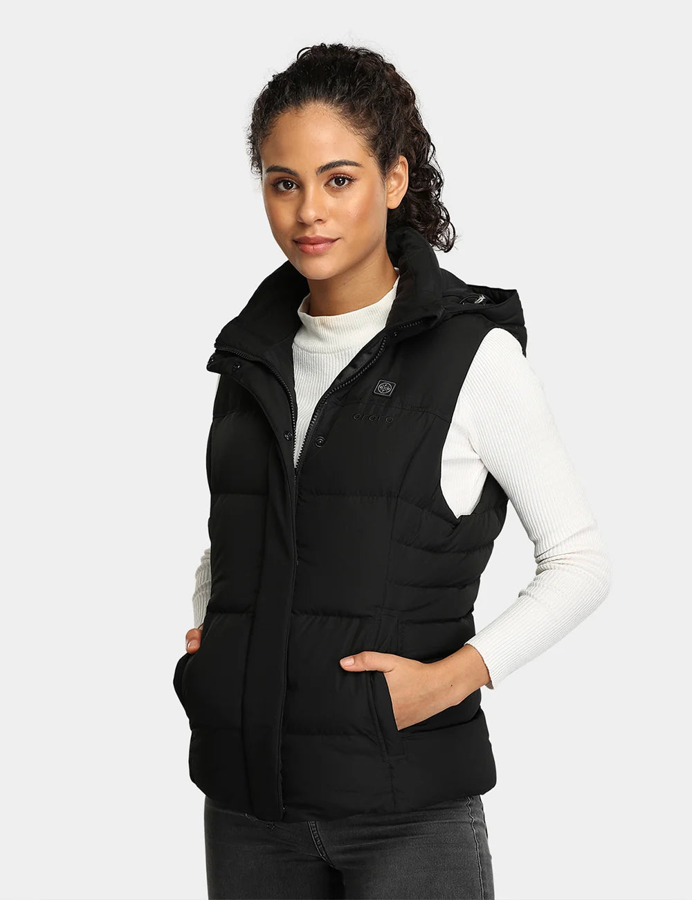 ORORO Heated Women's Heated Down Vest (800-Fill) - Image 23