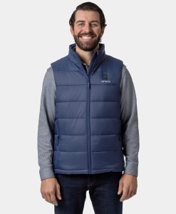 ORORO Heated Men's Classic Heated Vest - Blue