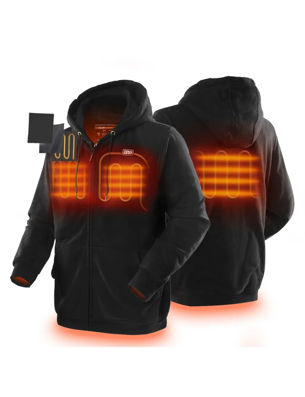 ORORO Heated ORORO Heated x GearWrench® Heated Full Zip Hoodie (Battery Set Not Included) (ORORO Heated Final Sale)