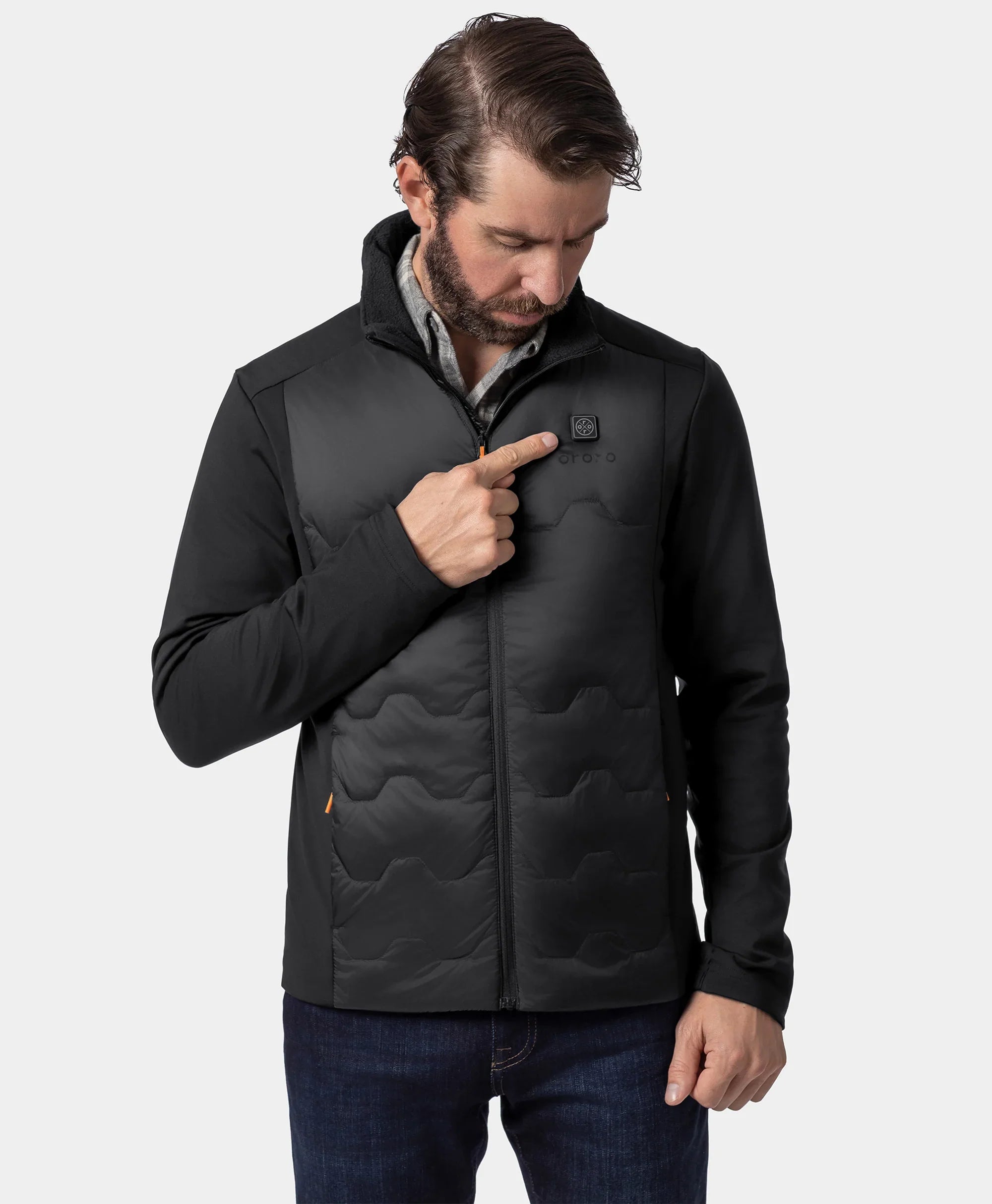 ORORO Heated (Open-box) Verbier Men's 4-Zone Heated Down Jacket (Battery Set Not Included) - Image 4
