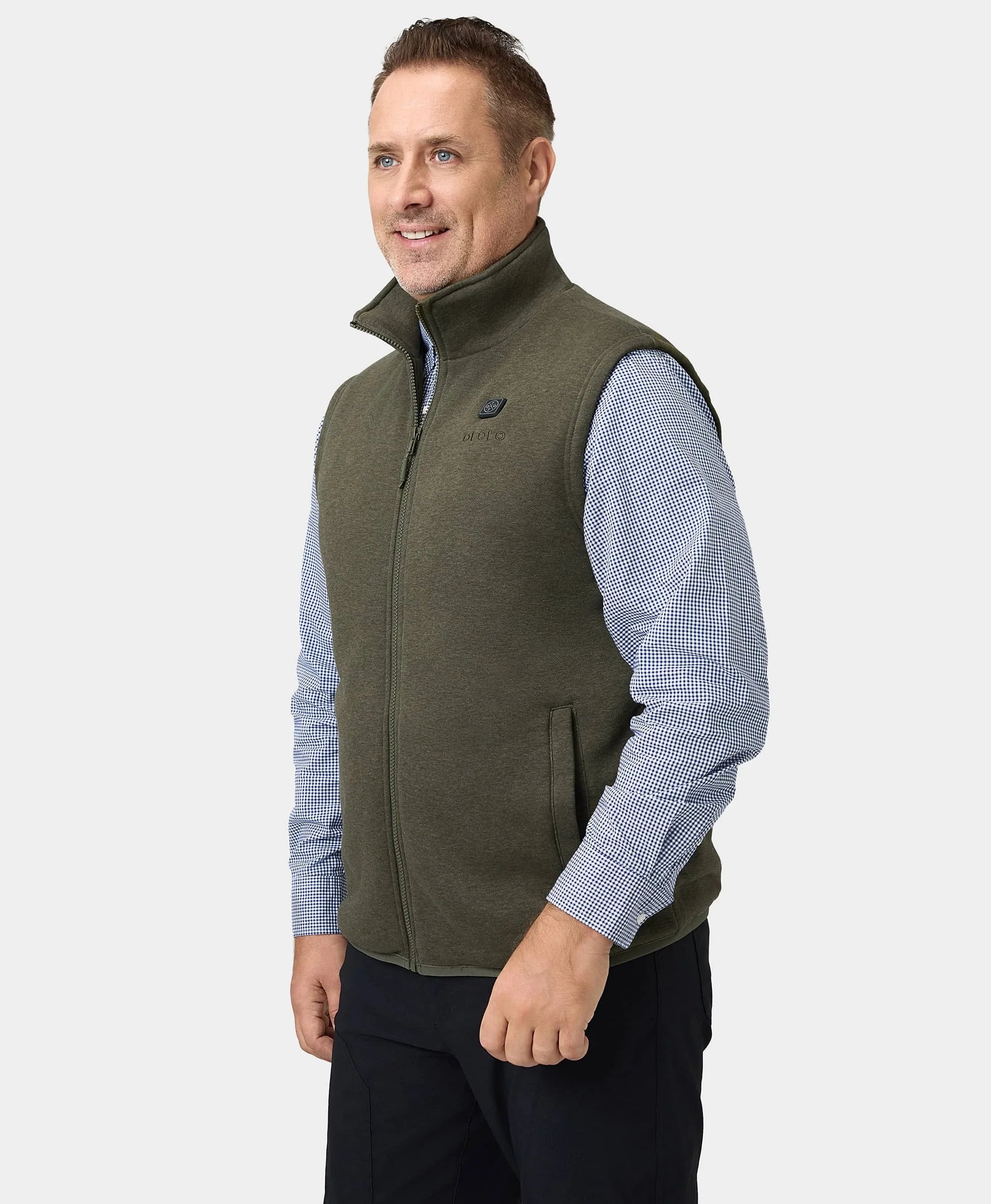 ORORO Heated Men's Heated Fleece Vest (Apparel Only) (ORORO Heated Final Sale) - Image 65