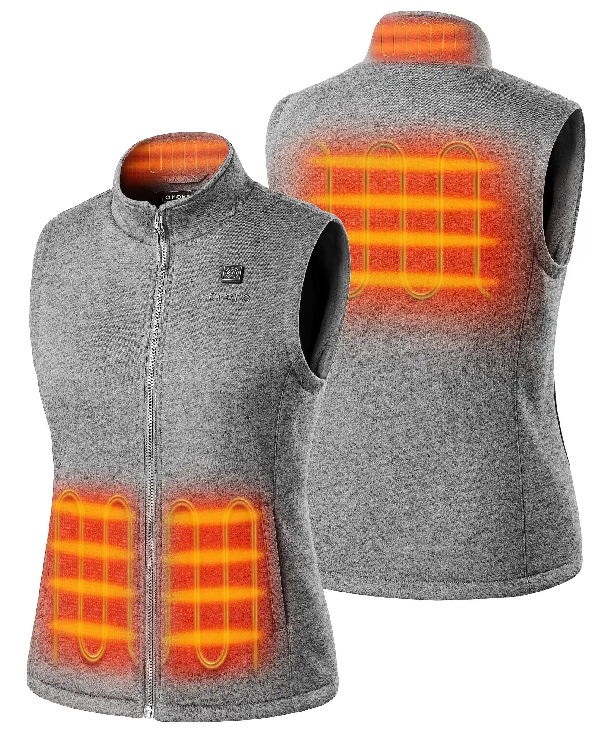 ORORO Heated Women's Heated Fleece Vest - Image 16