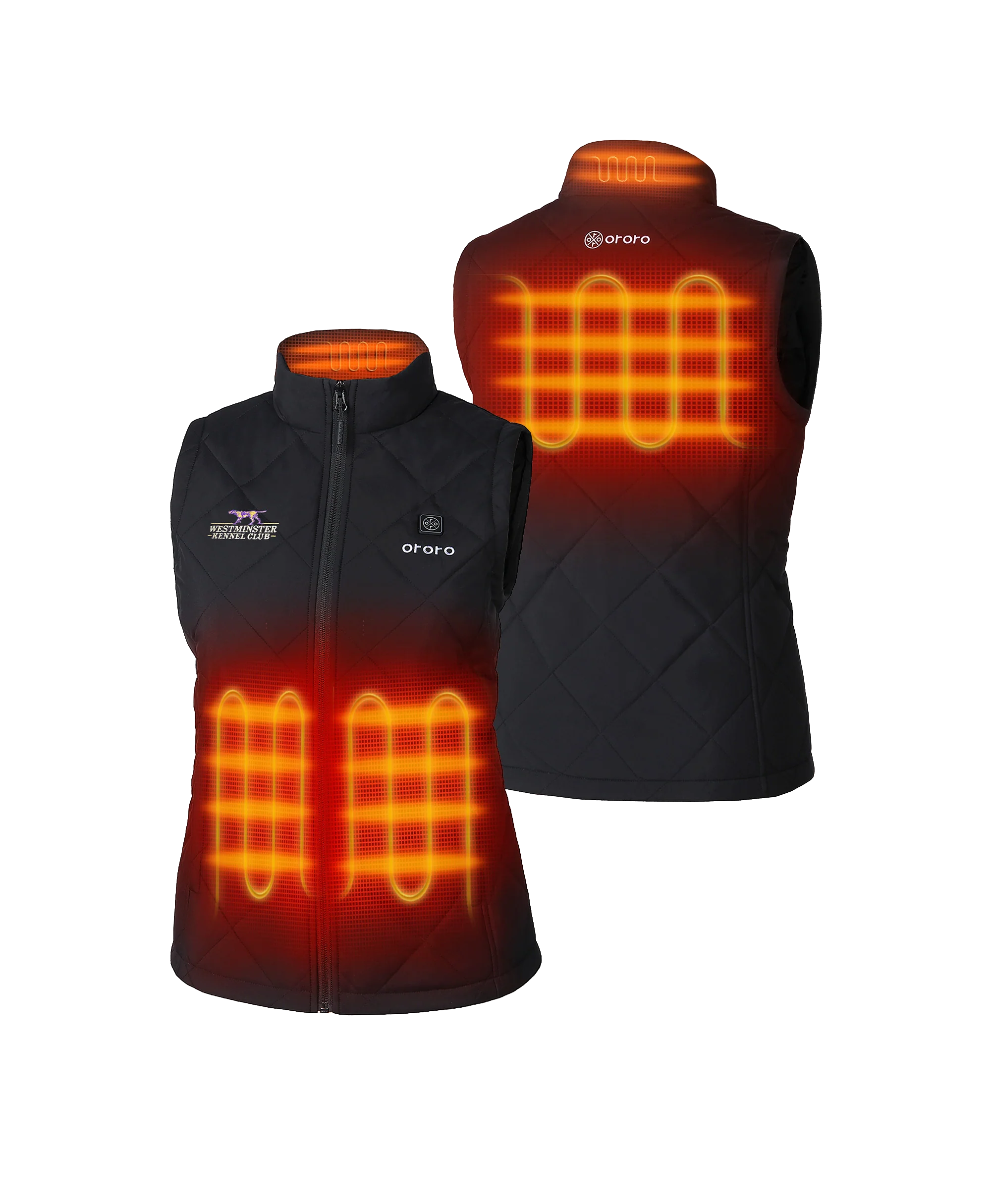 ORORO Heated Women's 4-Zone Heated Quilted Vest - Westminster Kennel Club® Edition - Image 16