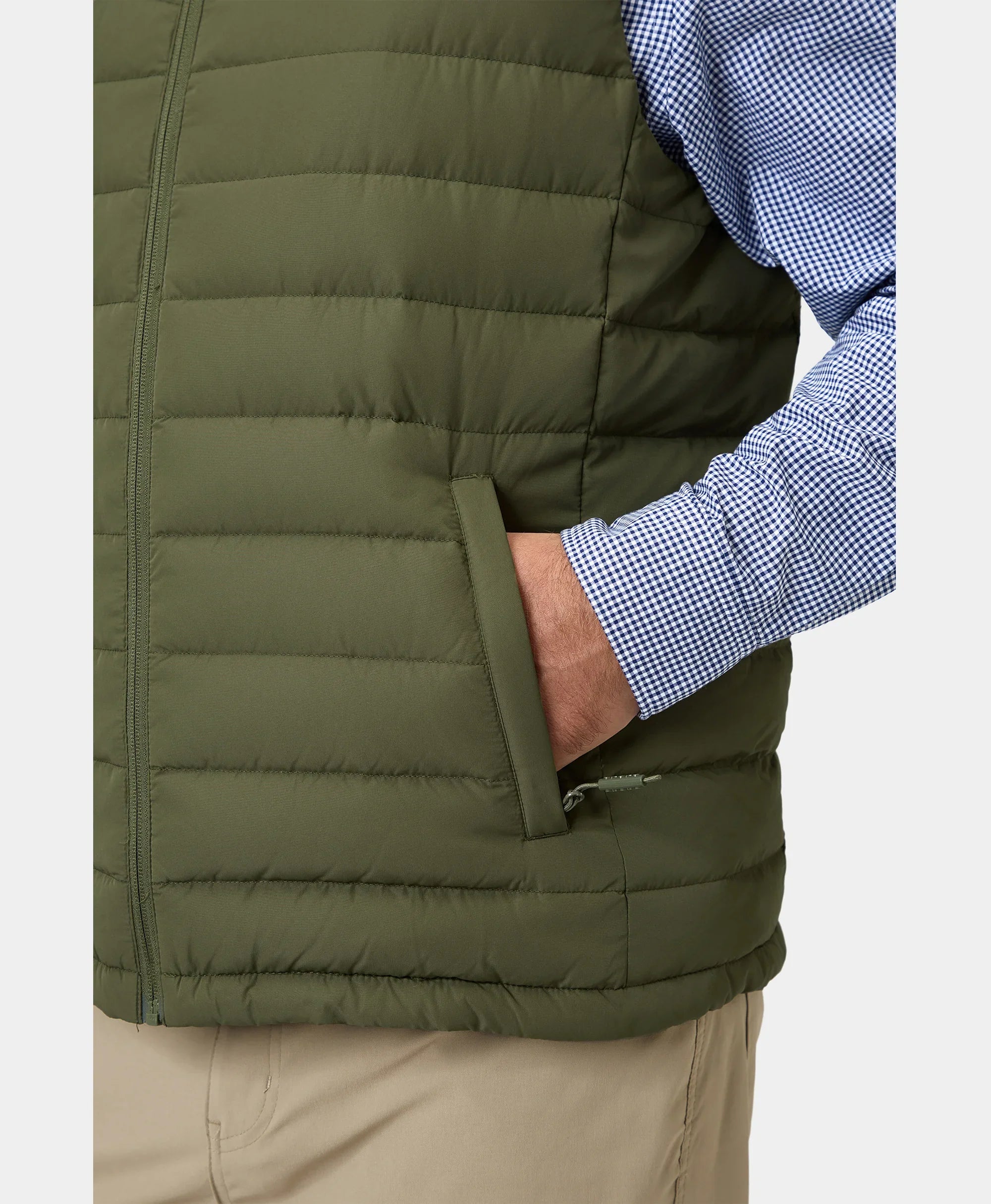 ORORO Heated Men's Heated Lightweight Down Vest - Image 34