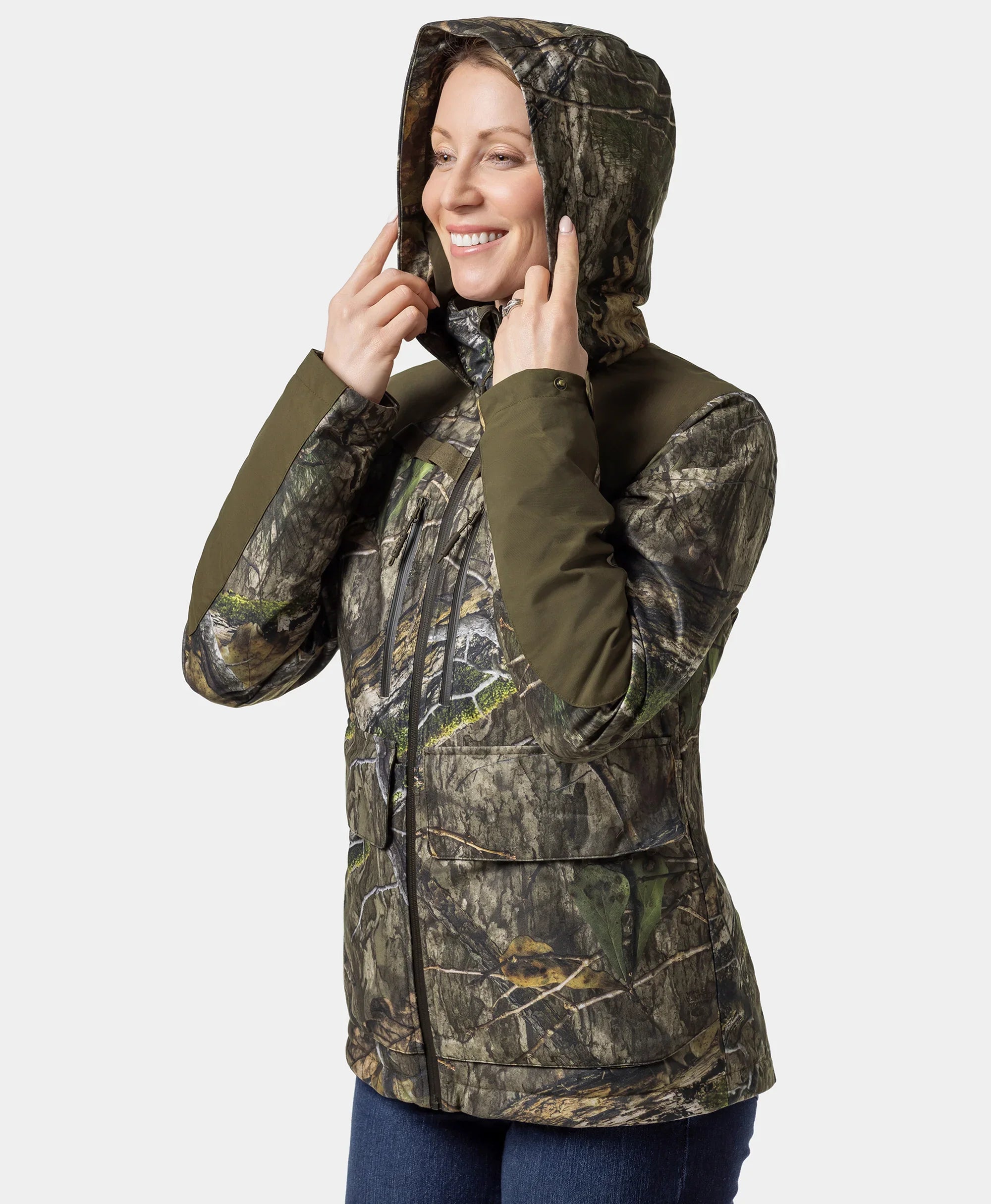ORORO Heated Women's Heated Hunting Jacket - Camouflage, Mossy Oak® Country DNA - Image 4