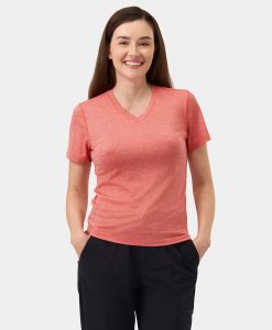 ORORO Heated Women’s TechTrail V-Neck Performance T-Shirt