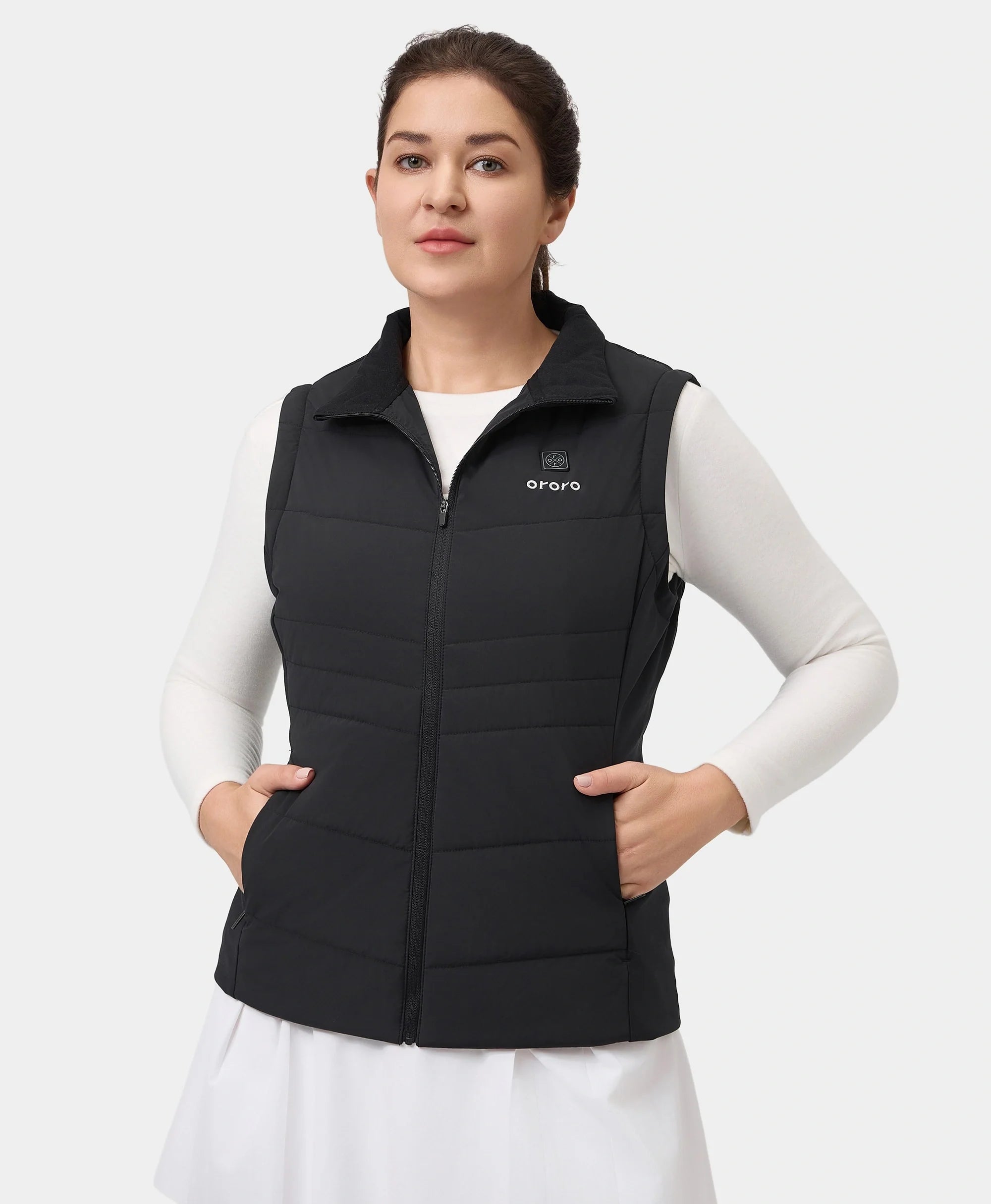 ORORO Heated Turnberry Women's Heated Golf Jacket w/ Zip-off Sleeves (Apparel Only) - Image 5