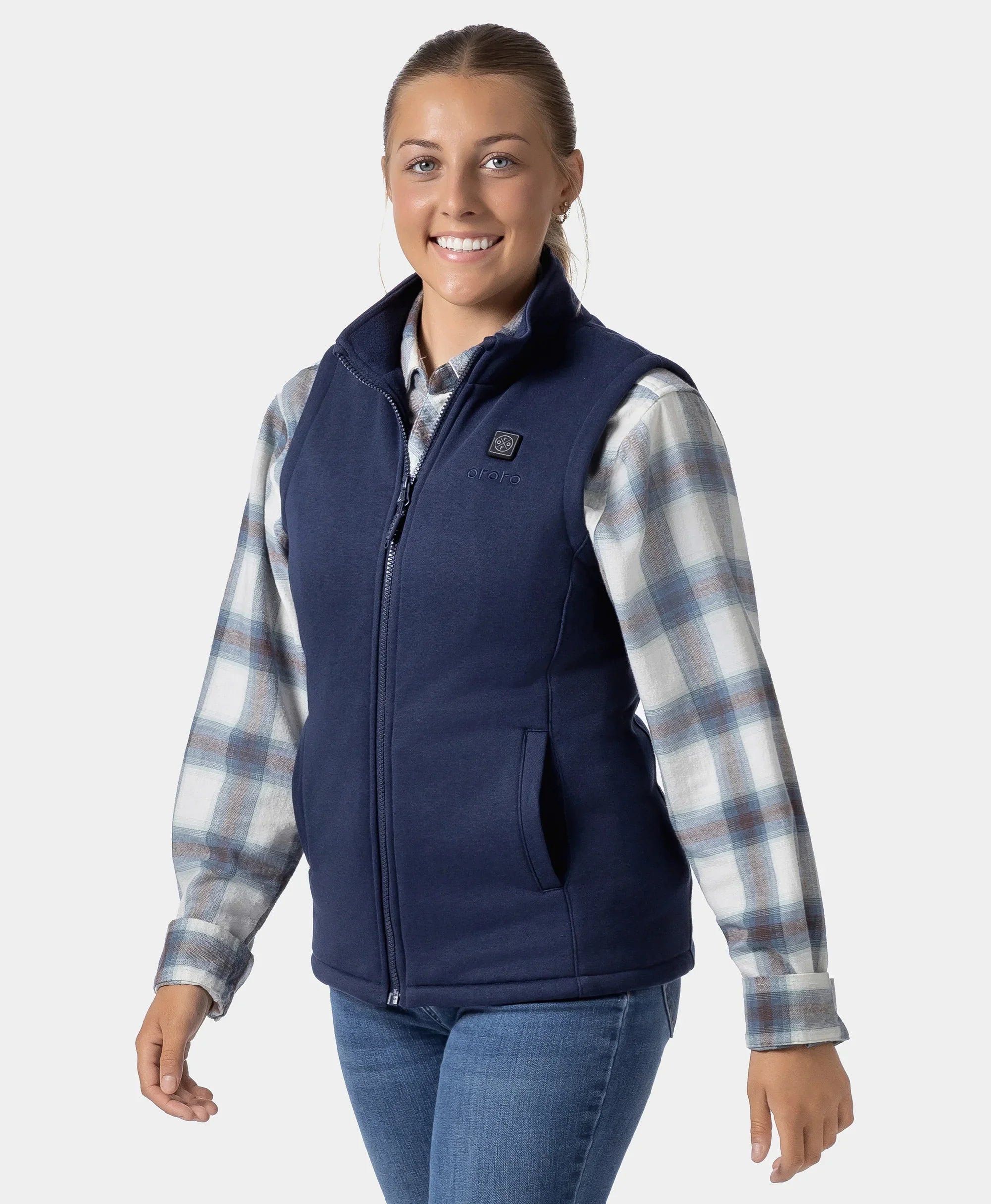 ORORO Heated Women's Heated Fleece Vest - Image 22