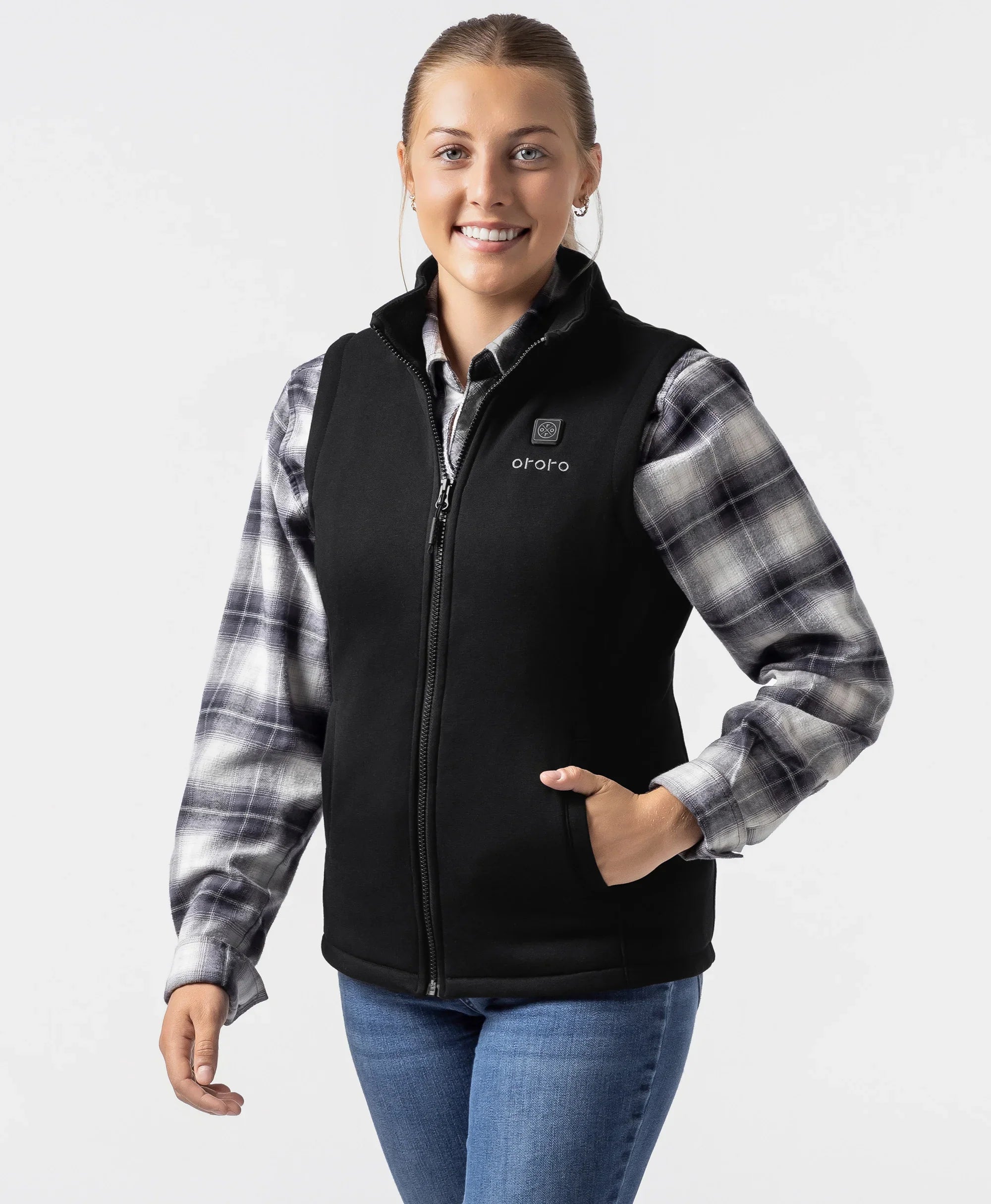 ORORO Heated Women's Heated Fleece Vest