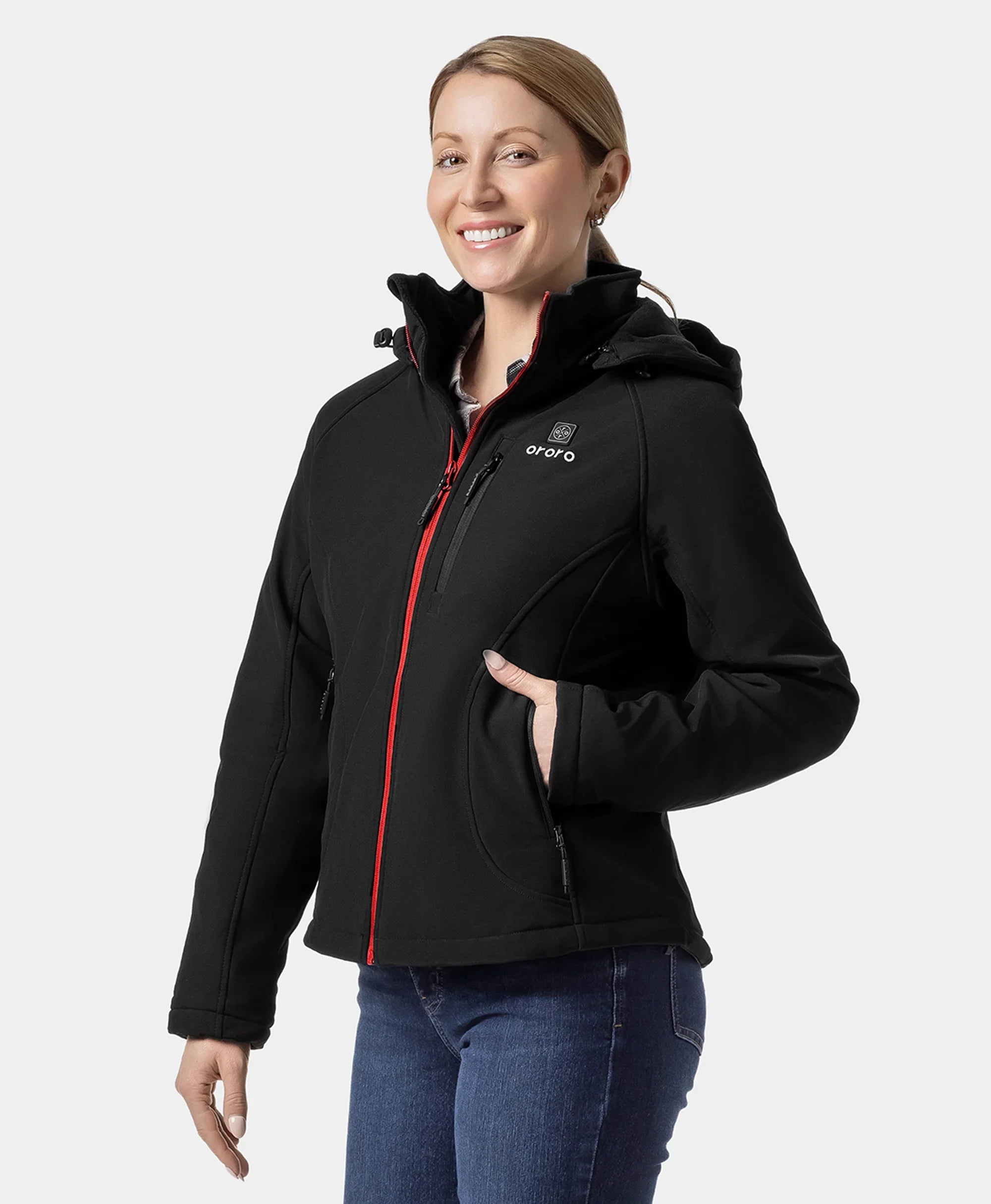 ORORO Heated Women's Classic Heated Jacket 2.0 (4 Heating Zones) - Image 15