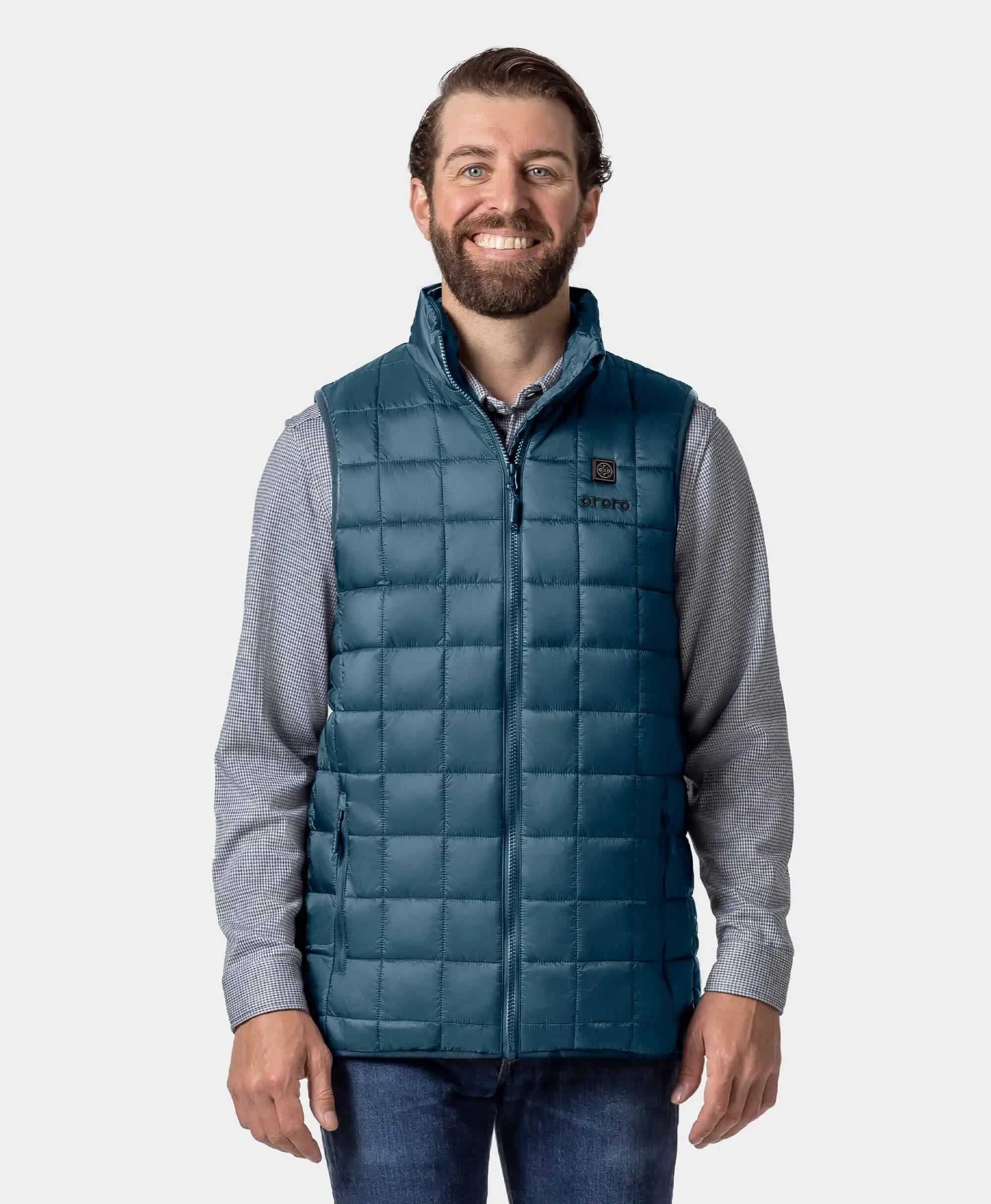 ORORO Heated (Open-box) Prism Men's 4-Zone Heated Quilted Vest (Battery Set Not Included) - Image 10