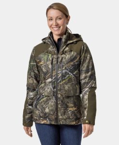ORORO Heated Women's Heated Hunting Jacket - Camouflage, Mossy Oak® Country DNA (Apparel Only) (ORORO Heated Final Sale)