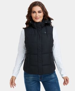 Alternative view of ORORO Heated (Open-box) Women's Heated Down Vest - Slim Fit (Battery Set Not Included)
