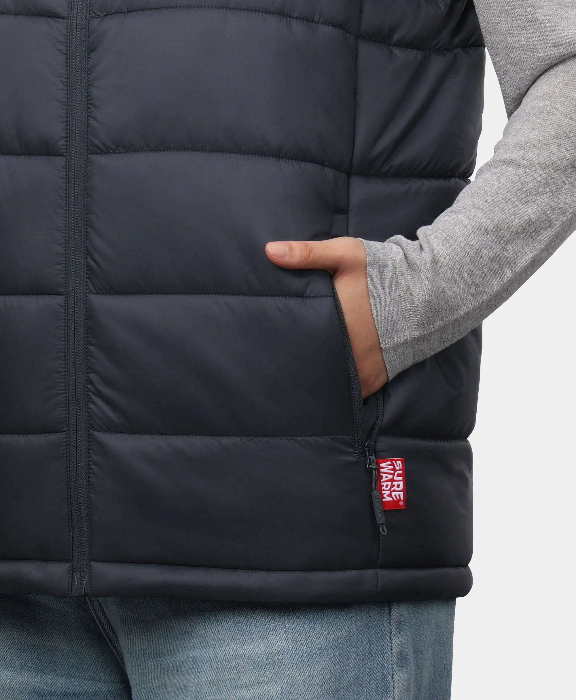 ORORO Heated SureWarm® Men's 7-Zone Dual-Control Classic Pro Heated Vest (Lower Back Heating) (Apparel Only) - Image 21
