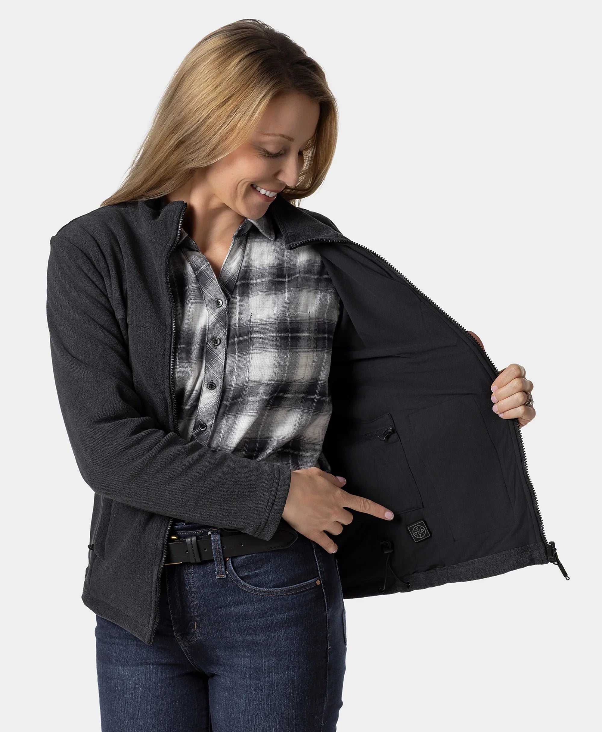 ORORO Heated (Open-box) River Ridge Women's Heated Fleece Liner Jacket (Battery Set Not Included) - Image 42