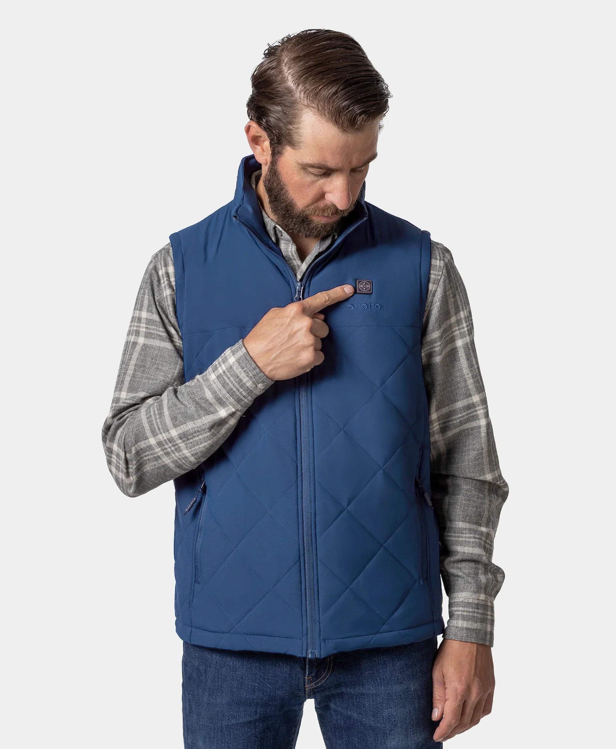 ORORO Heated Men's Heated Quilted Vest - New Colors - Image 5