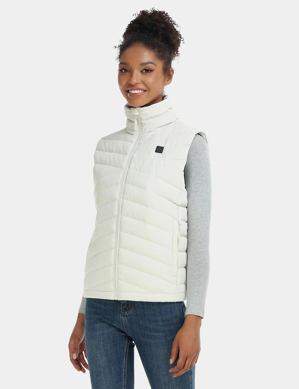ORORO Heated Women's Heated Lightweight Down Vest - Image 25