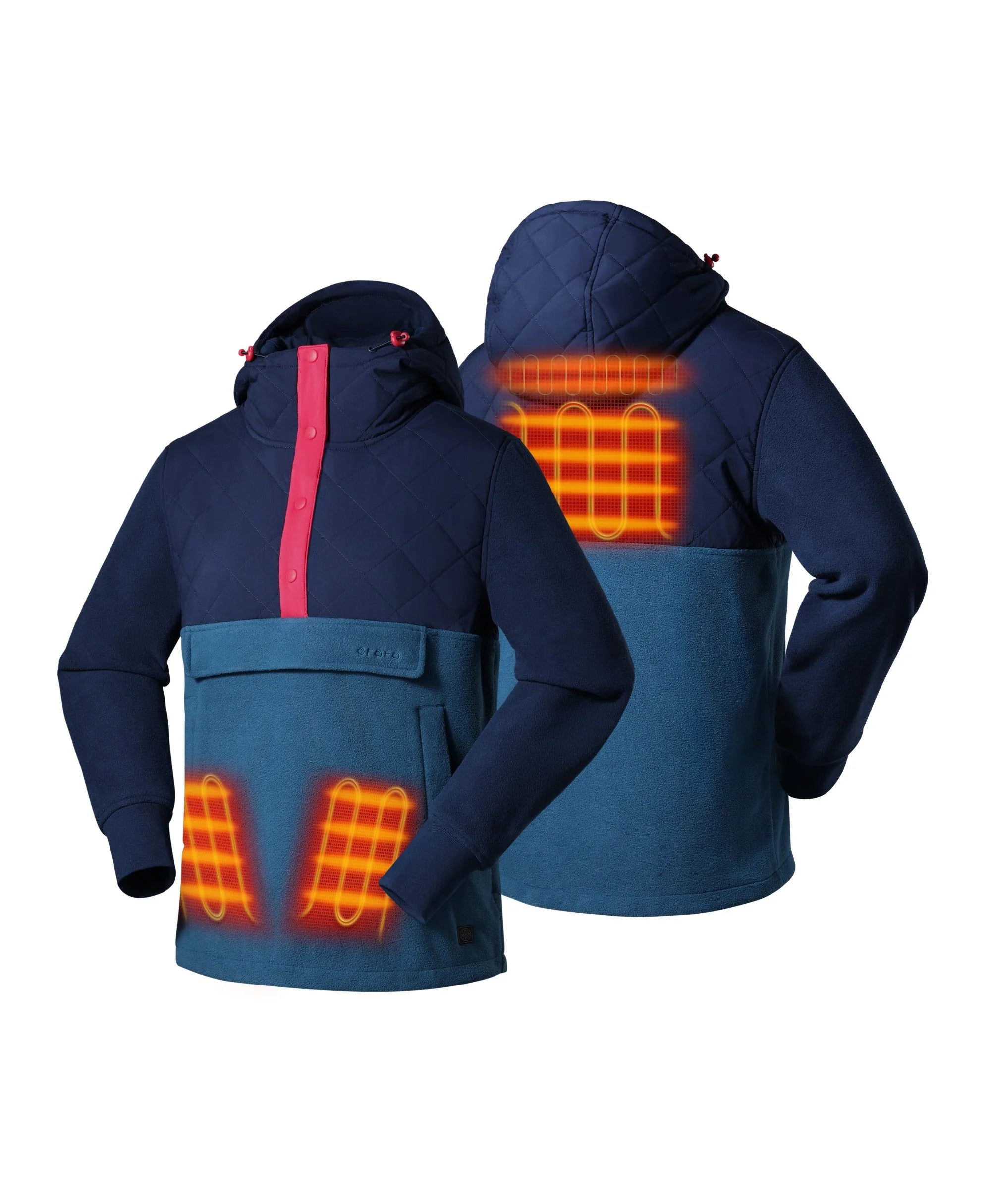 ORORO Heated (Open-box) Daybreak Women's Colorblock Heated Anorak (Battery Set Not Included) - Image 7