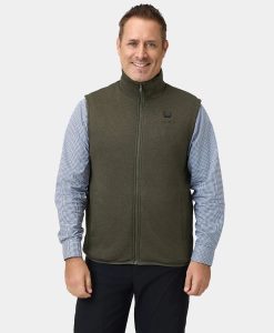 ORORO Heated Men's Heated Fleece Vest - New Colors (ORORO Heated Final Sale)