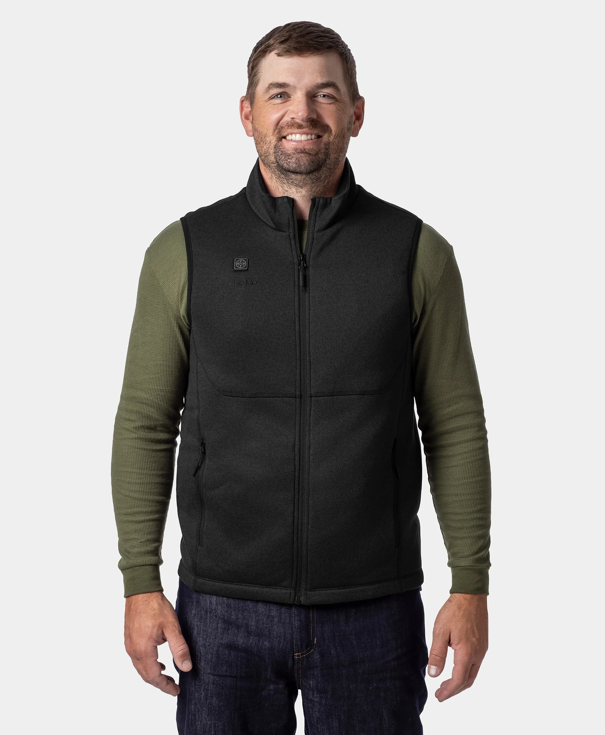 ORORO Heated (Open-box) Augusta Tournament Men's 4-Zone Heated Sweater Fleece Vest (Battery Set Not Included) - Image 18