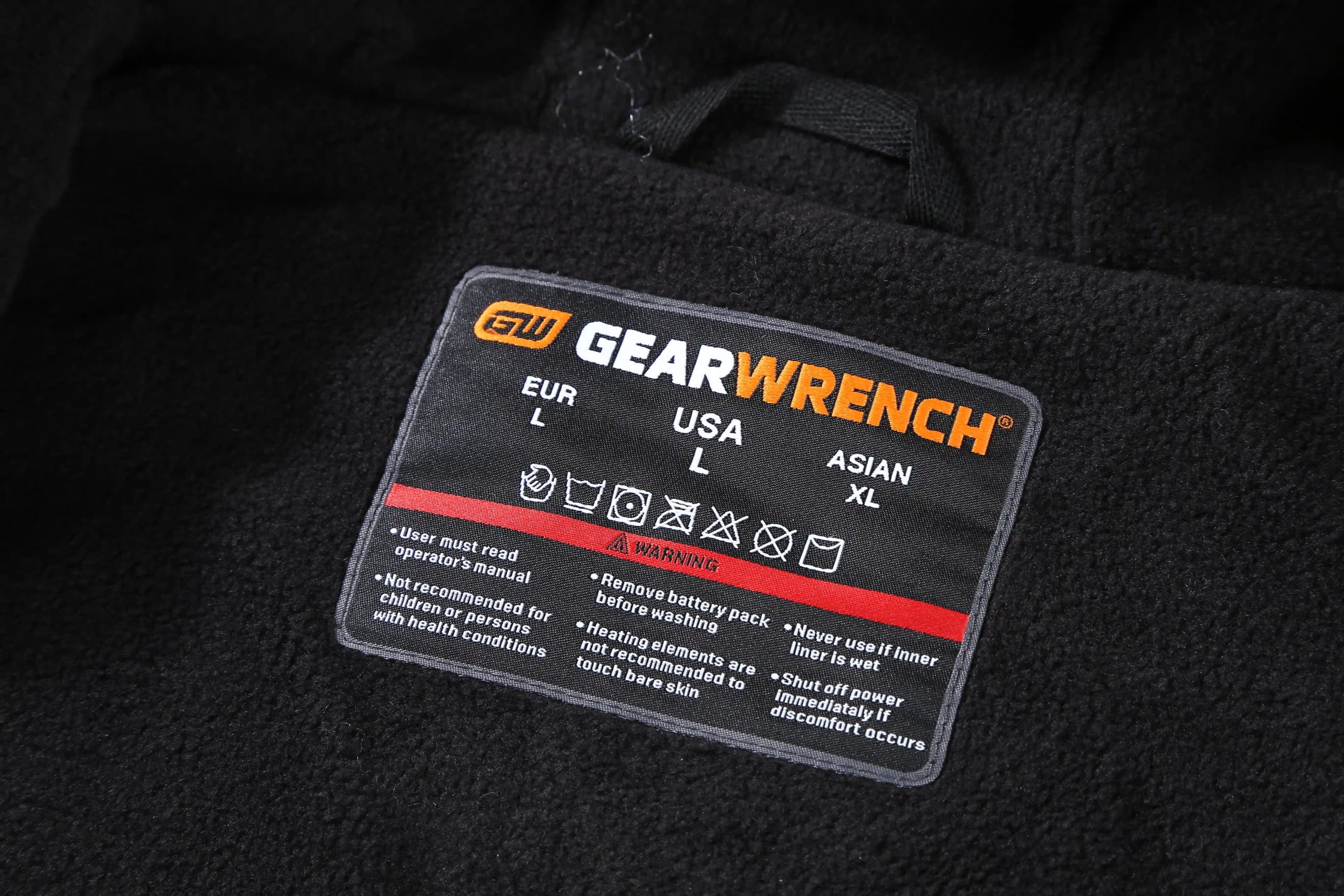 ORORO Heated ORORO Heated x GearWrench® Heated Full Zip Hoodie (Battery Set Not Included) (ORORO Heated Final Sale) - Image 12