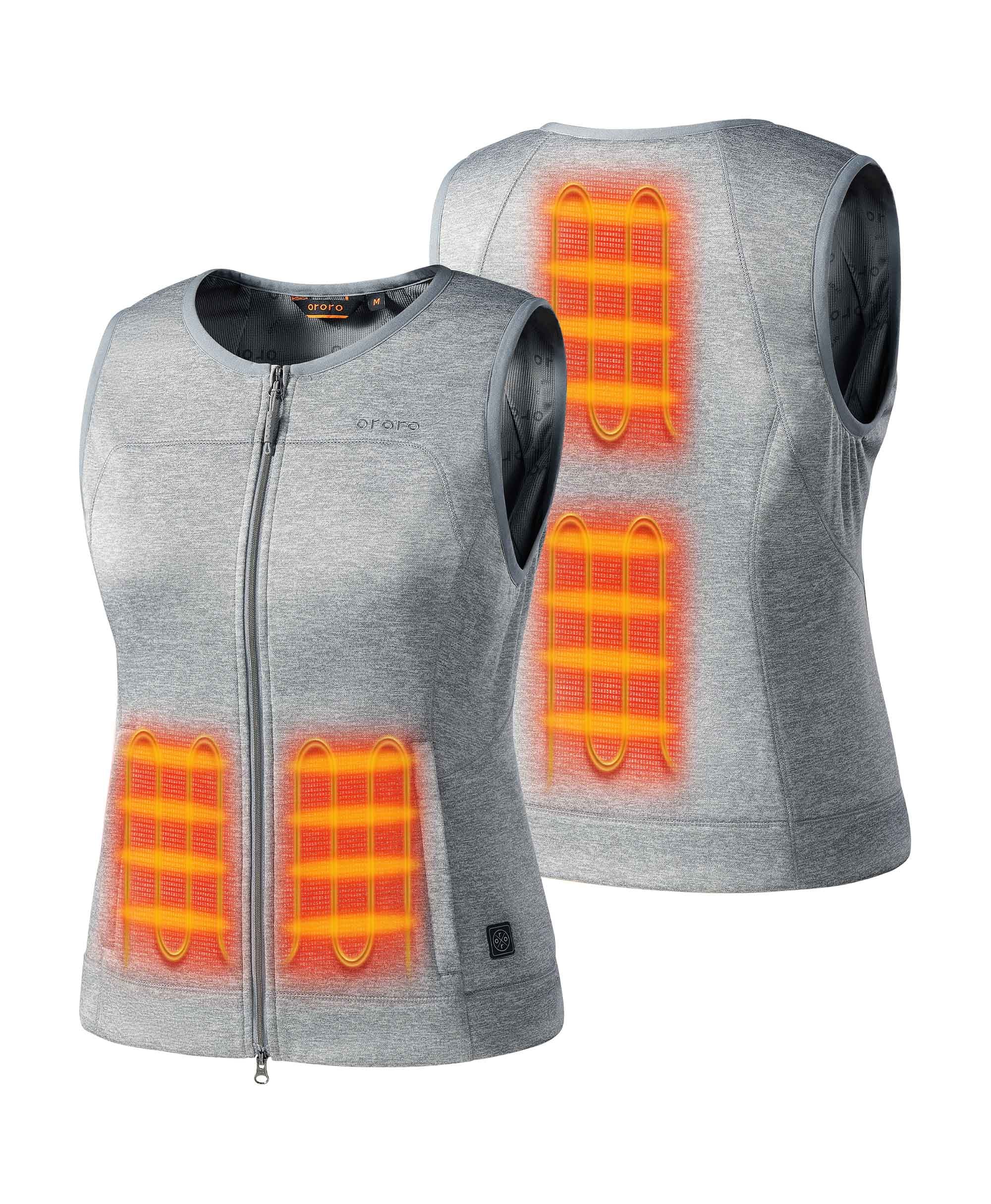 ORORO Heated (Open-box) Suzanne Women's Heated Soft Armor Vest (Battery Set Not Included)