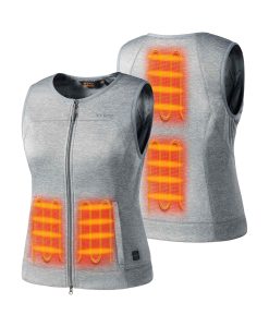 Alternative view of ORORO Heated Suzanne Women's Heated Soft Armor Vest - Flecking Gray (Apparel Only)