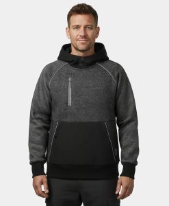 Alternative view of ORORO Heated (Open-box) Indy Unisex 6-Zone Dual-Control Heated Hoodie Pullover (Battery Set Not Included)